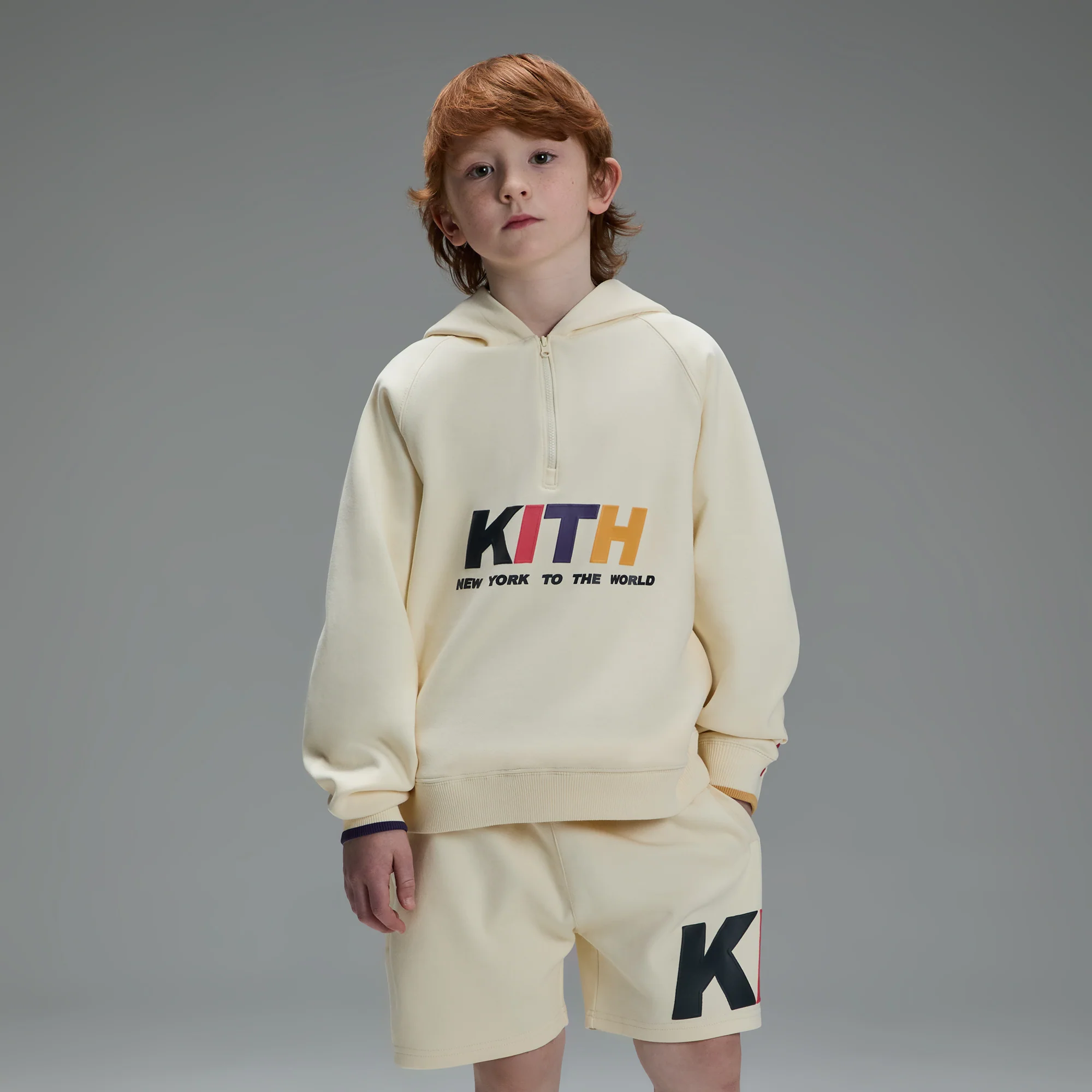 Kith Kids New York Liam Short - Sandrift - Image 2