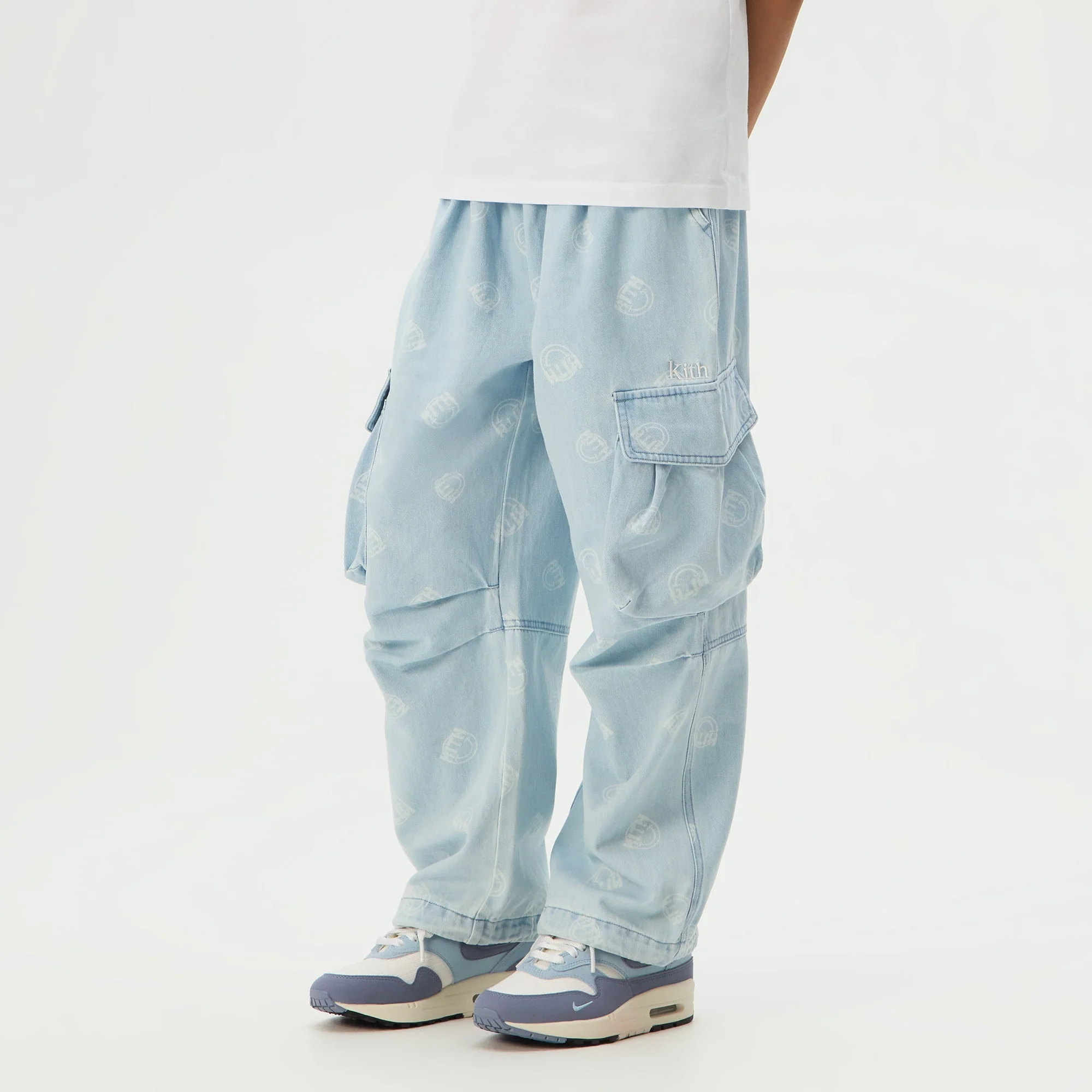 Kith Kids Kaiden Parachute Pant - Opal Light Wash - Image 2