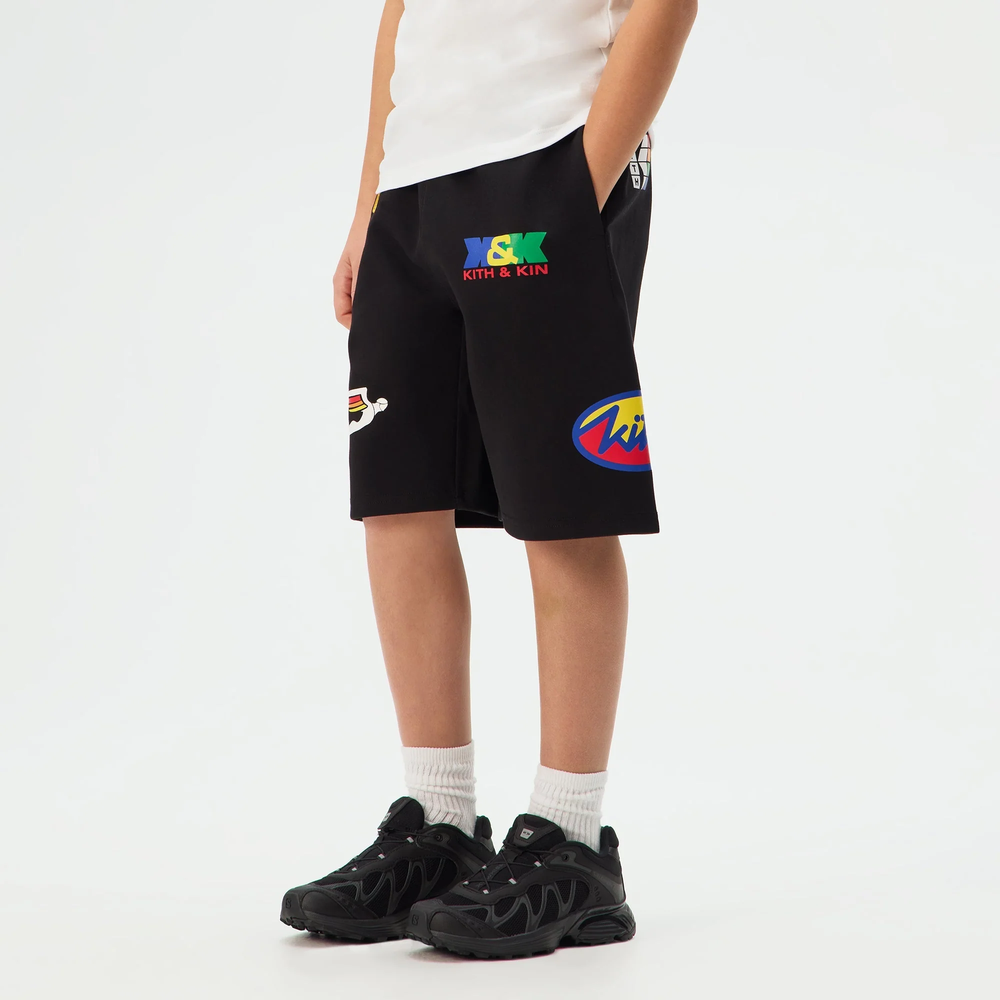 Kith Kids Logo Nelson Short - Black - Image 2