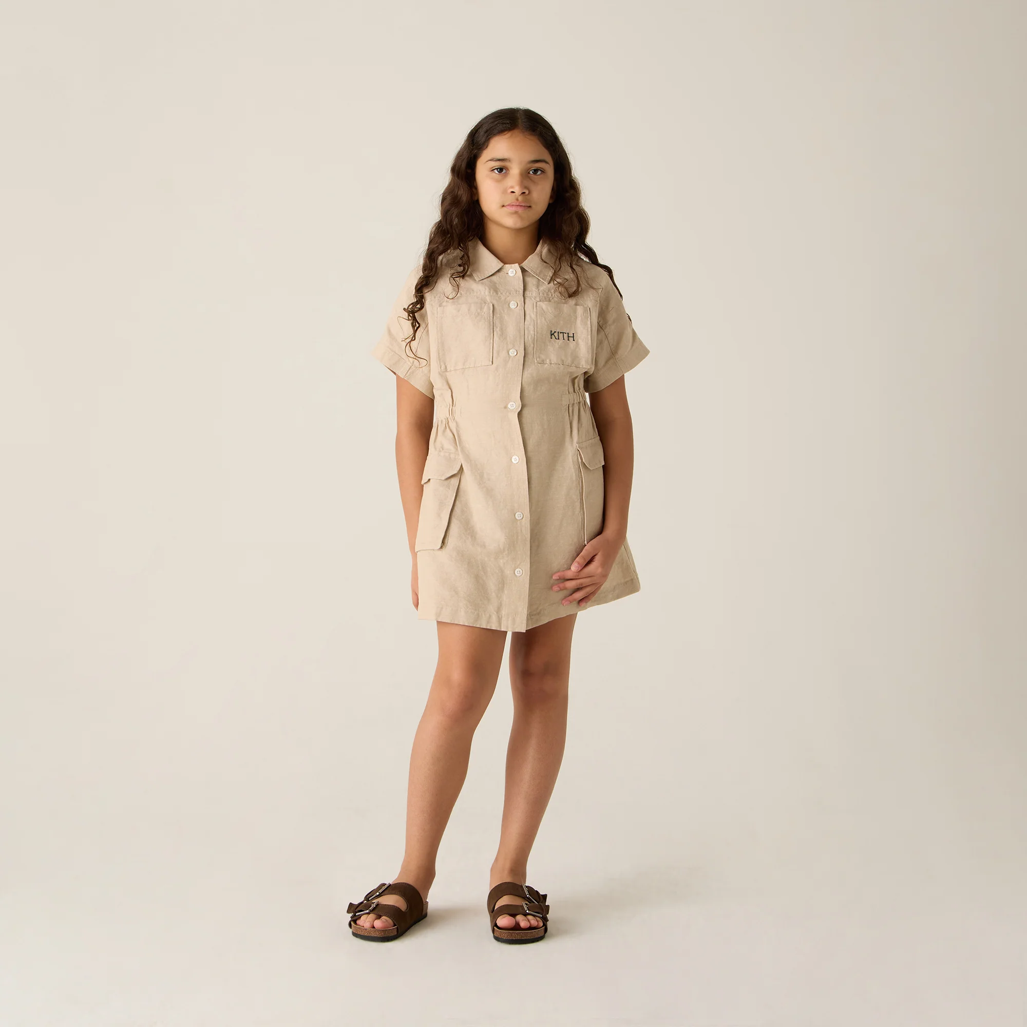 Kith Kids Bella Utility Dress - Canvas - Image 3