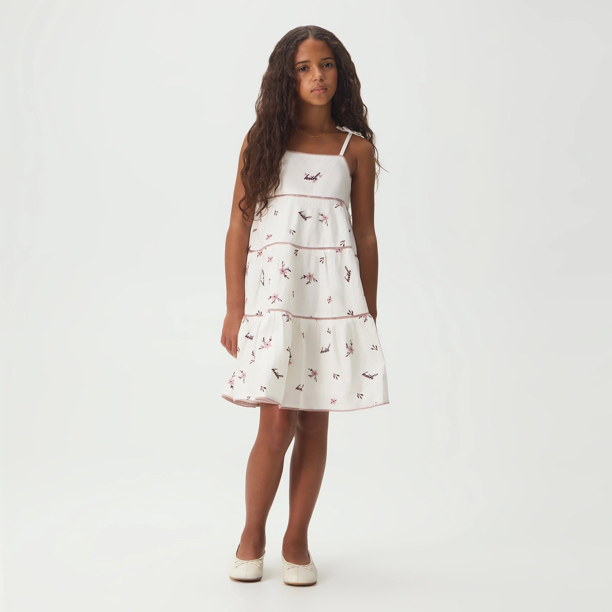 Kith Kids Kamora Novelty Mini Dress - White - Image 2