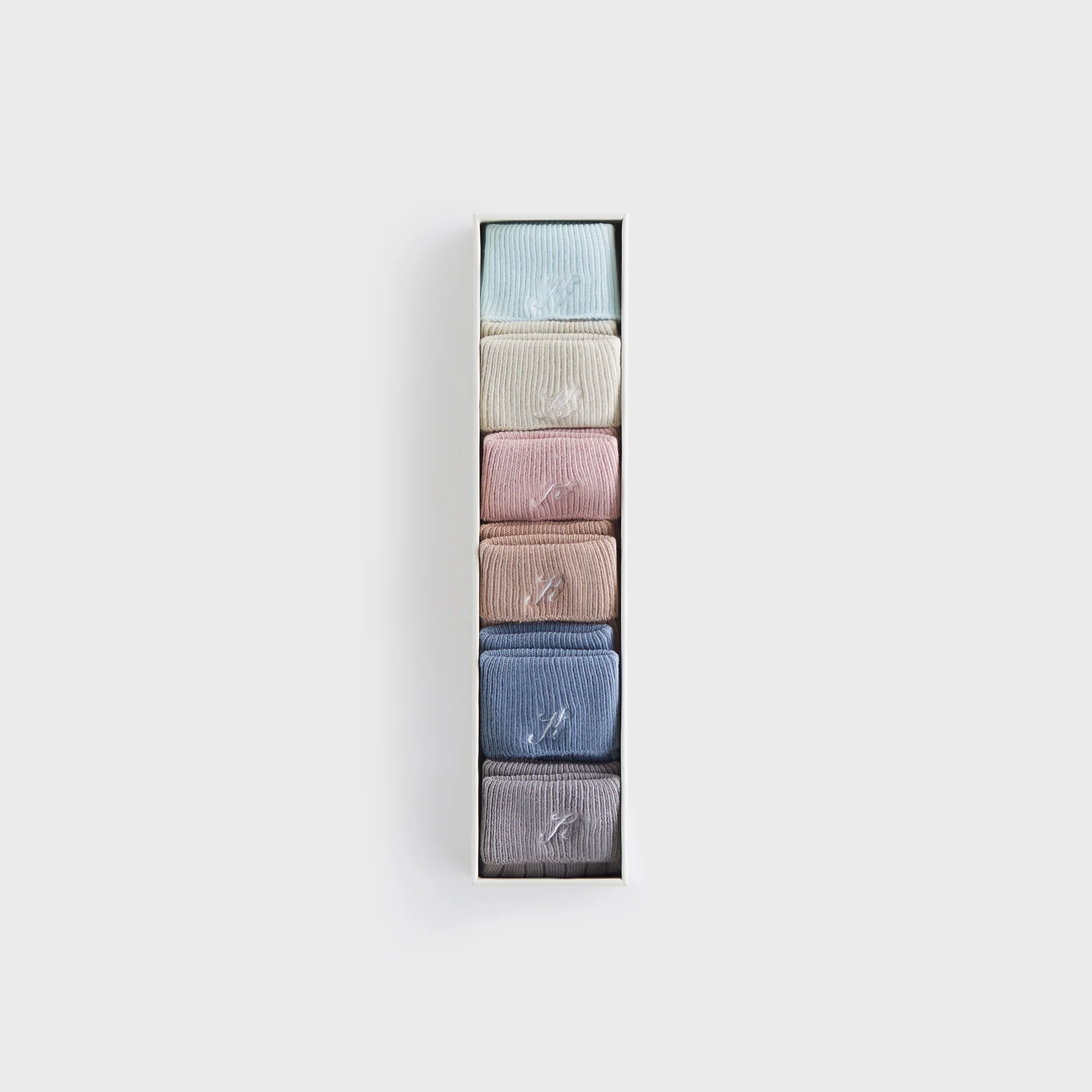 Kith Baby Palette 6-Pack Socks - Argon - Image 2