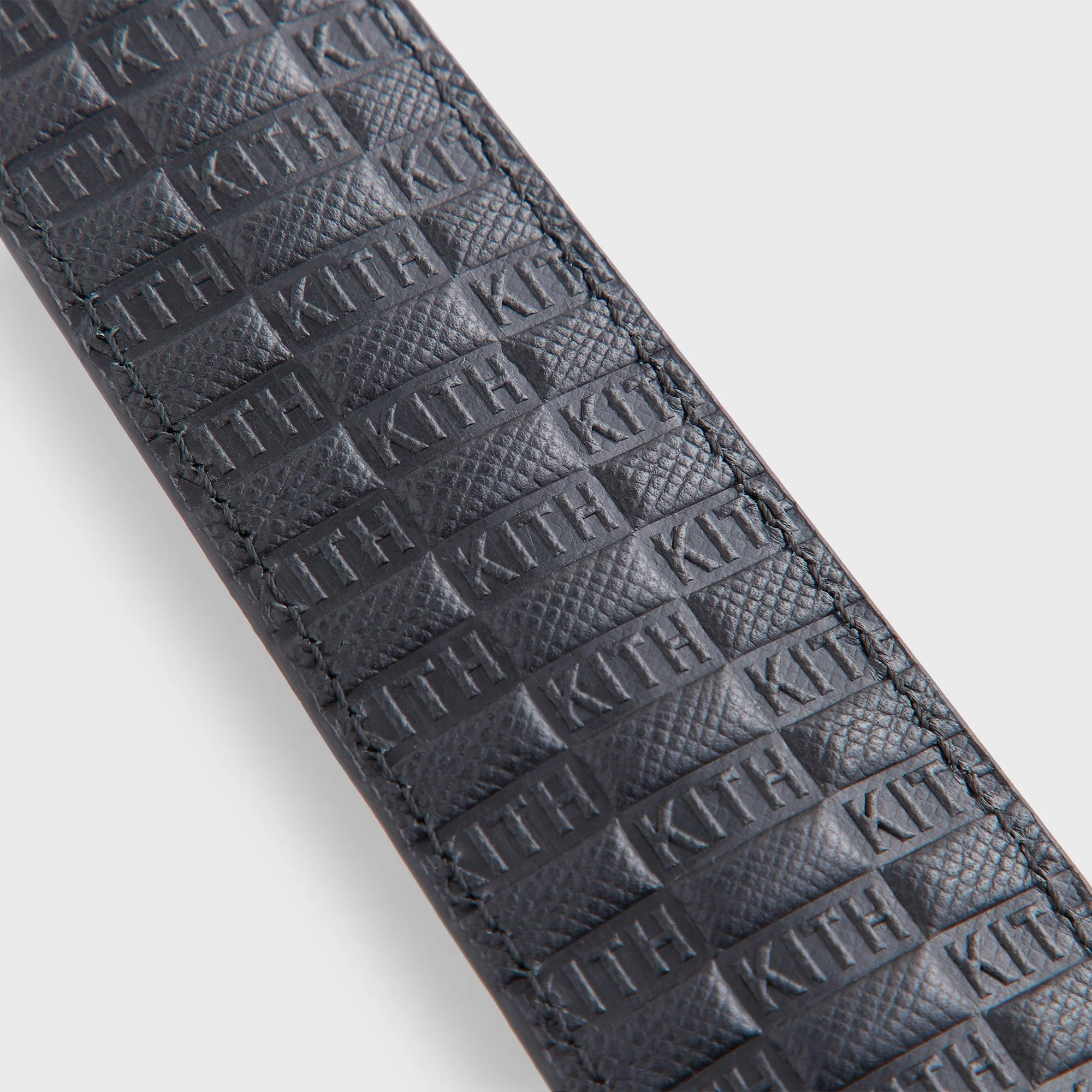 Kith Monogram Debossed Leather Shoe Horn - Black - Image 3