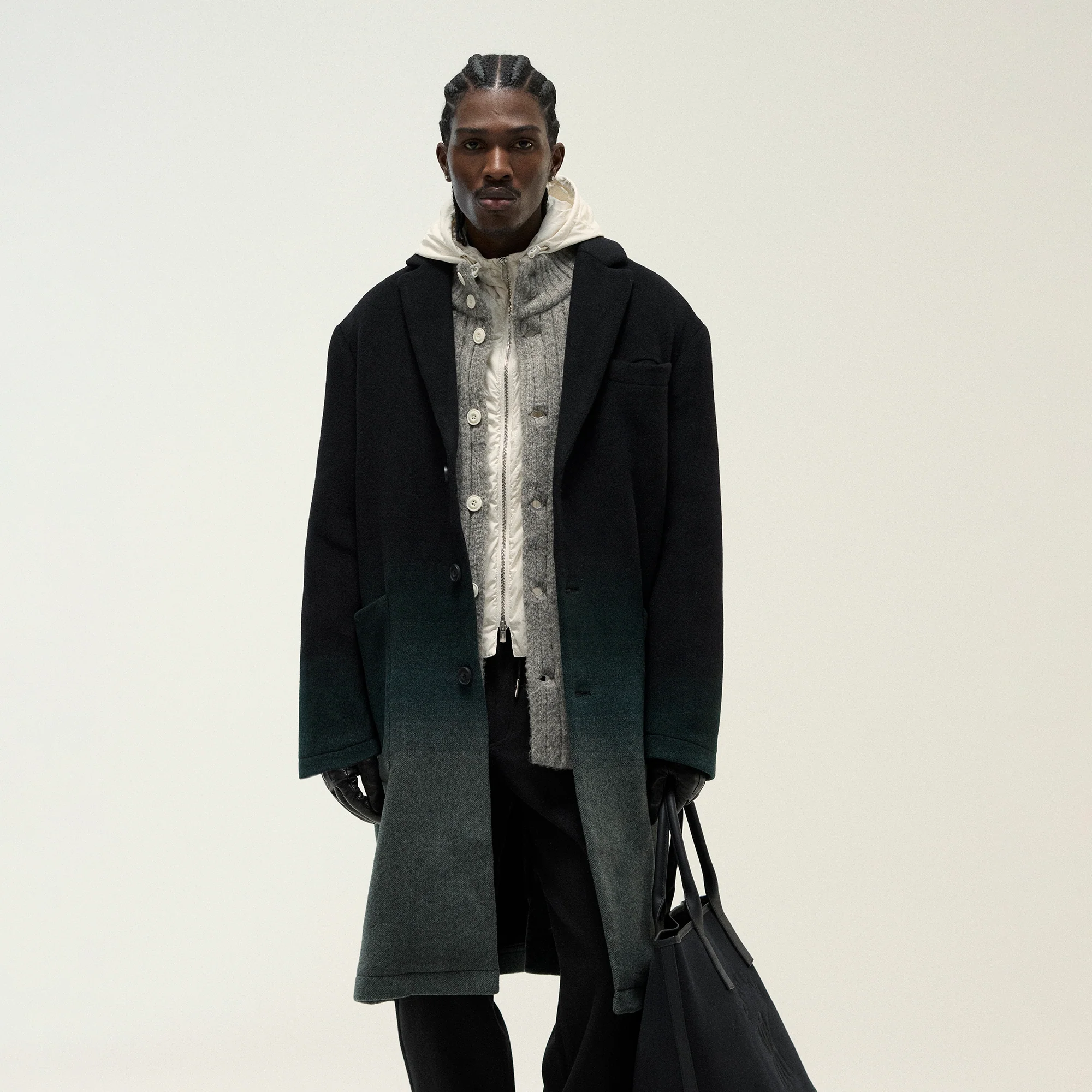 Kith Gradient Wool Bergen Coat - Chronicle - Image 2