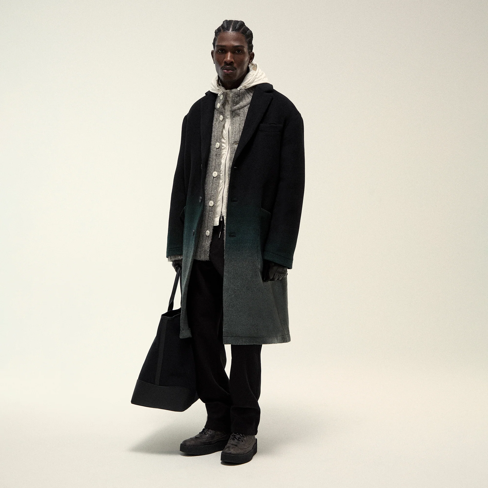 Kith Gradient Wool Bergen Coat - Chronicle - Image 3