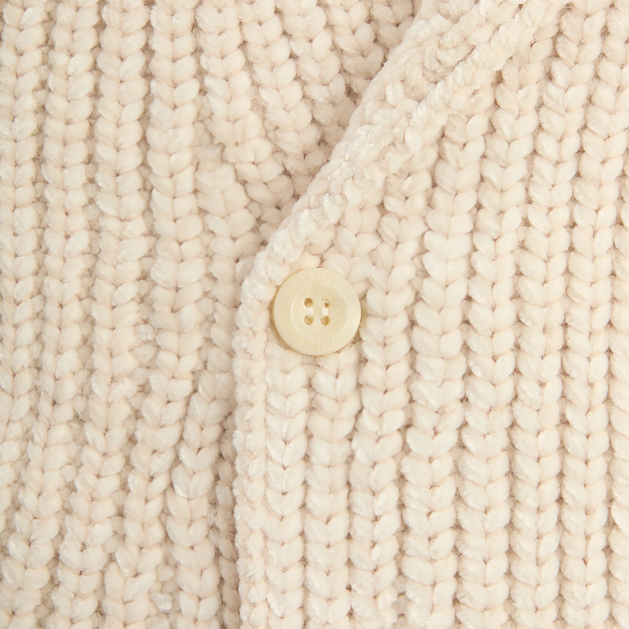 Kith Chenille Becker Cardigan - Sandrift - Image 5