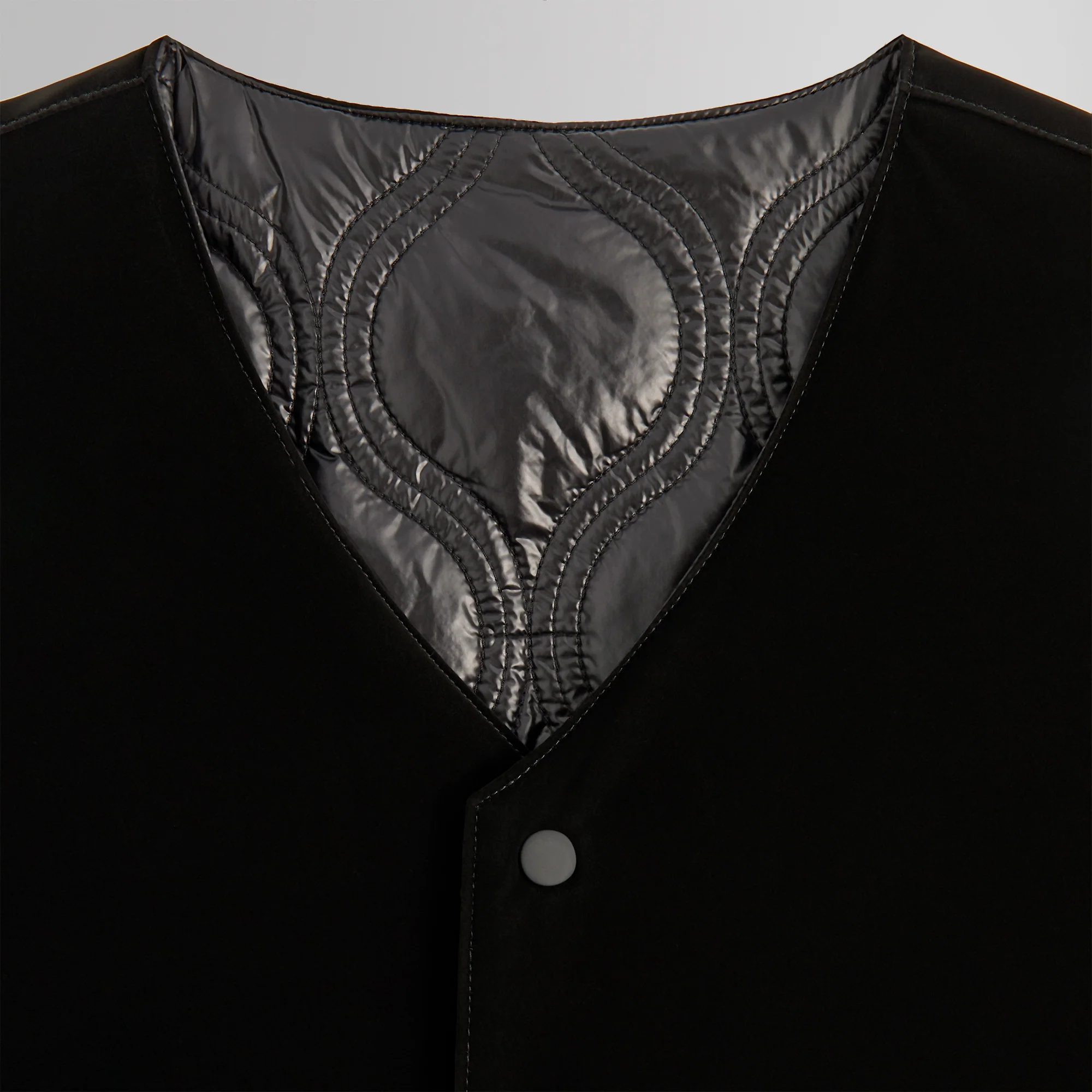 Kith Sueded Tech Winfield Quilted Liner - Black - Image 3