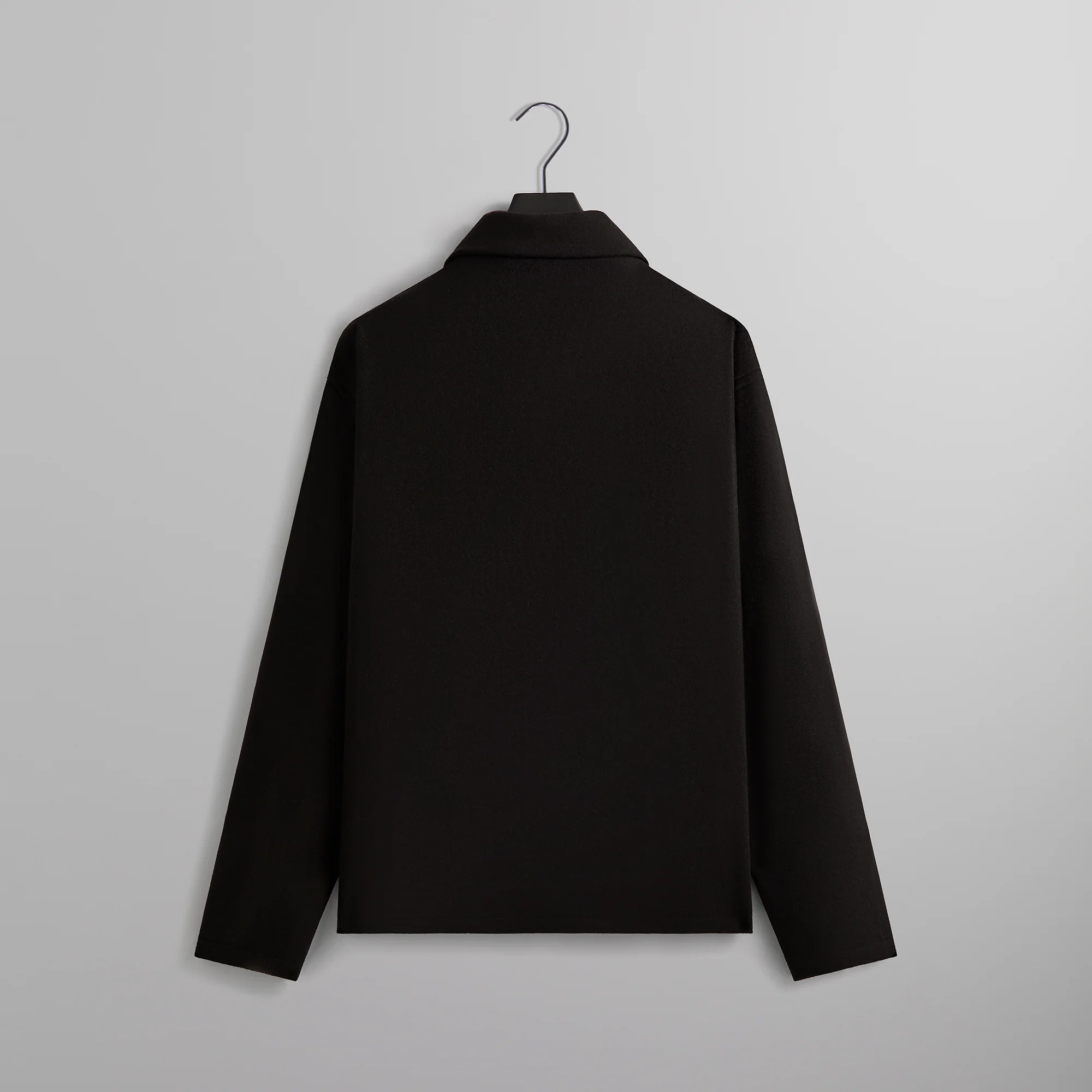Kith Felted Jersey Lane Coaches Jacket - Black - Image 2