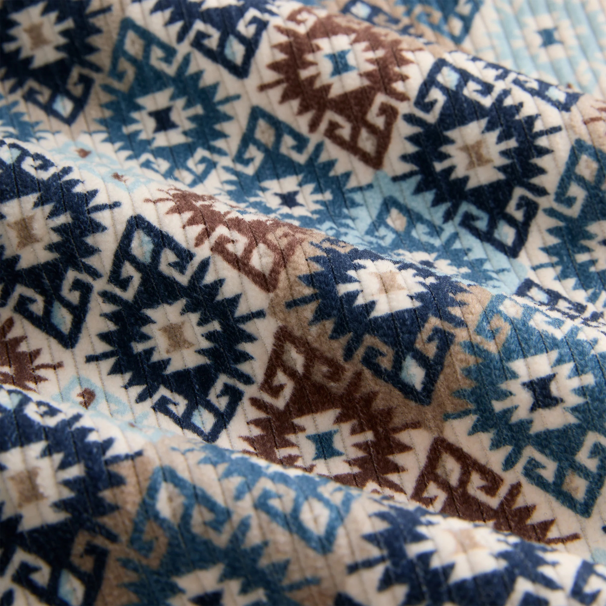 Kith Kilim Mosaic Brixton Puffed Shirt Jacket - Muslin - Image 4