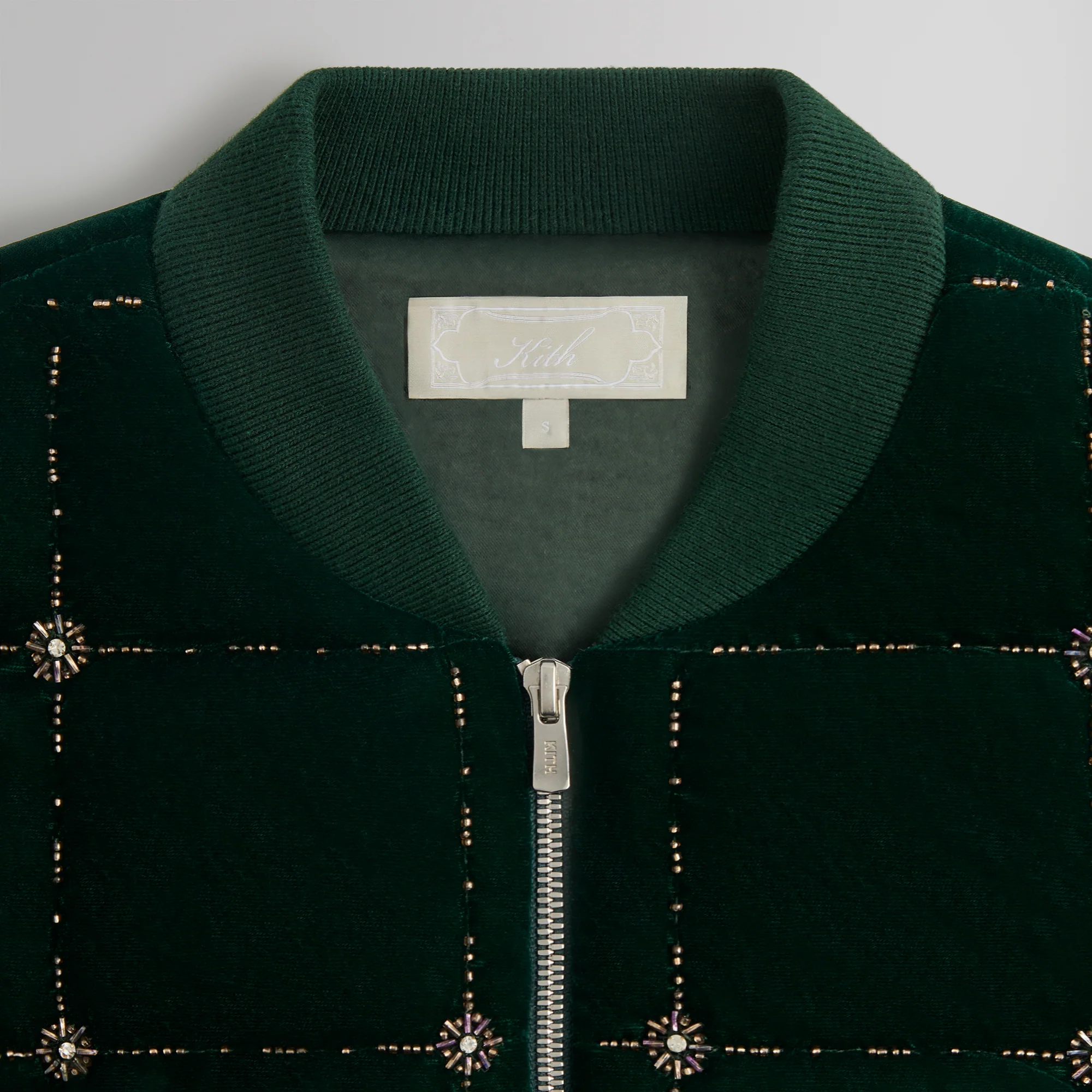 Kith Beaded Velvet Clay Bomber Jacket - Stadium - Image 5
