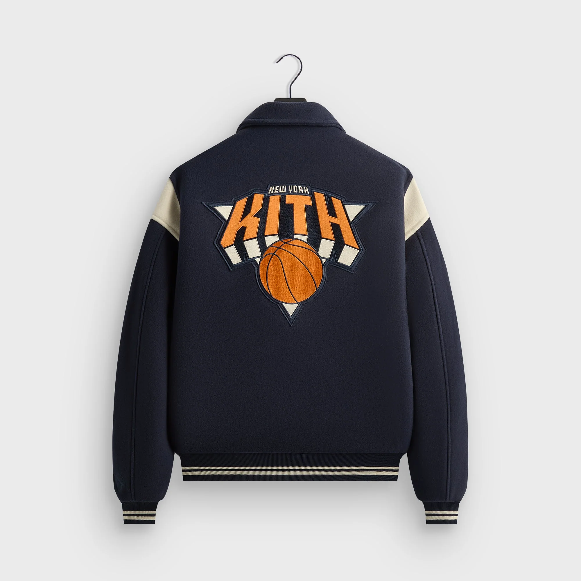 Kith for the New York Knicks Wool Varsity Jacket - Nocturnal - Image 4