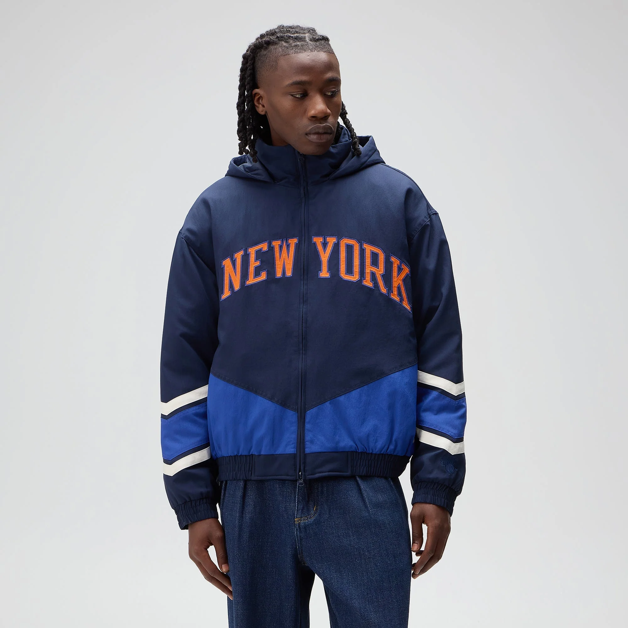 Kith for the New York Knicks Padded Nylon Jacket - Nocturnal - Image 2