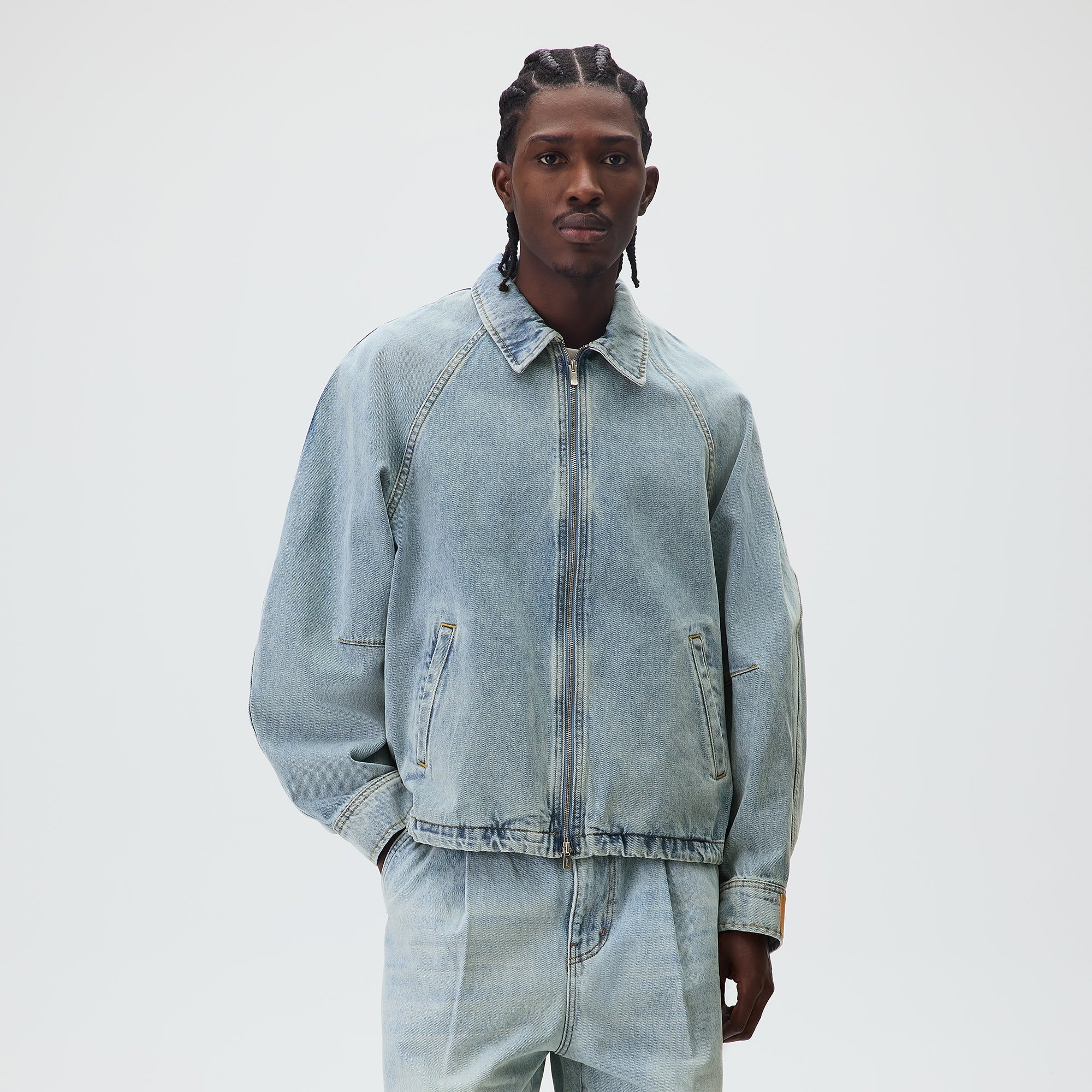 Kith Denim Efron Blouson Jacket - Light Indigo - Image 2