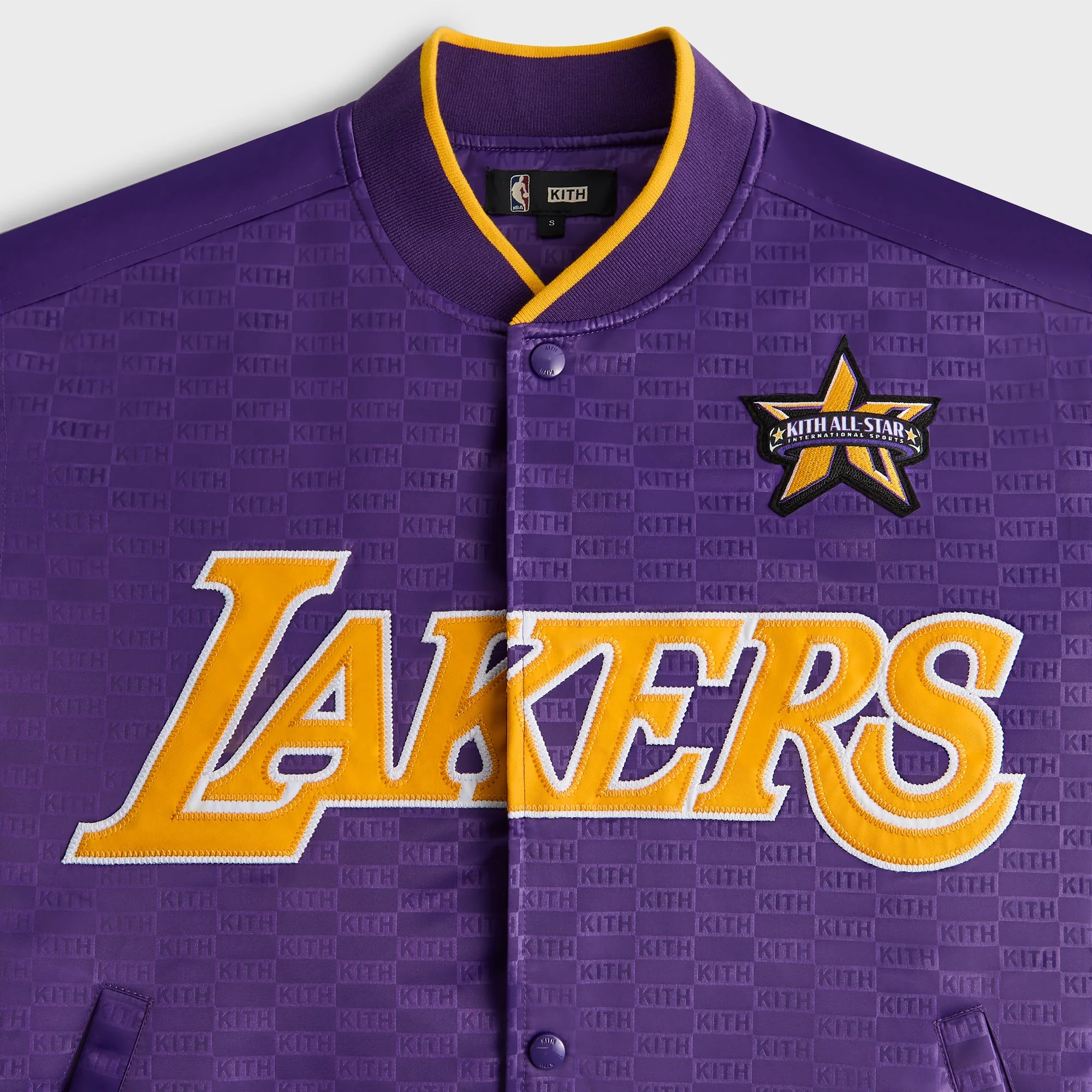 Kith for NBA All-Star Los Angeles Lakers Bomber Jacket - Noble - Image 5