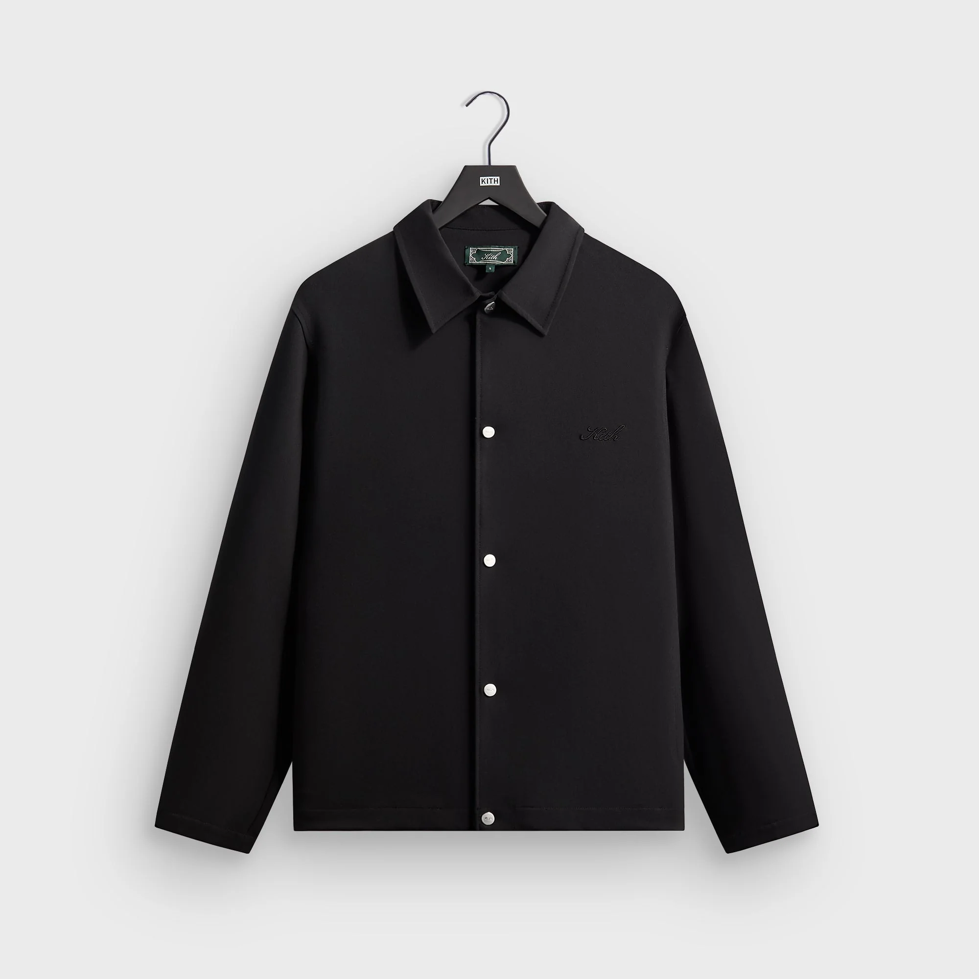 Kith Midweight Double Weave Coaches Jacket - Black