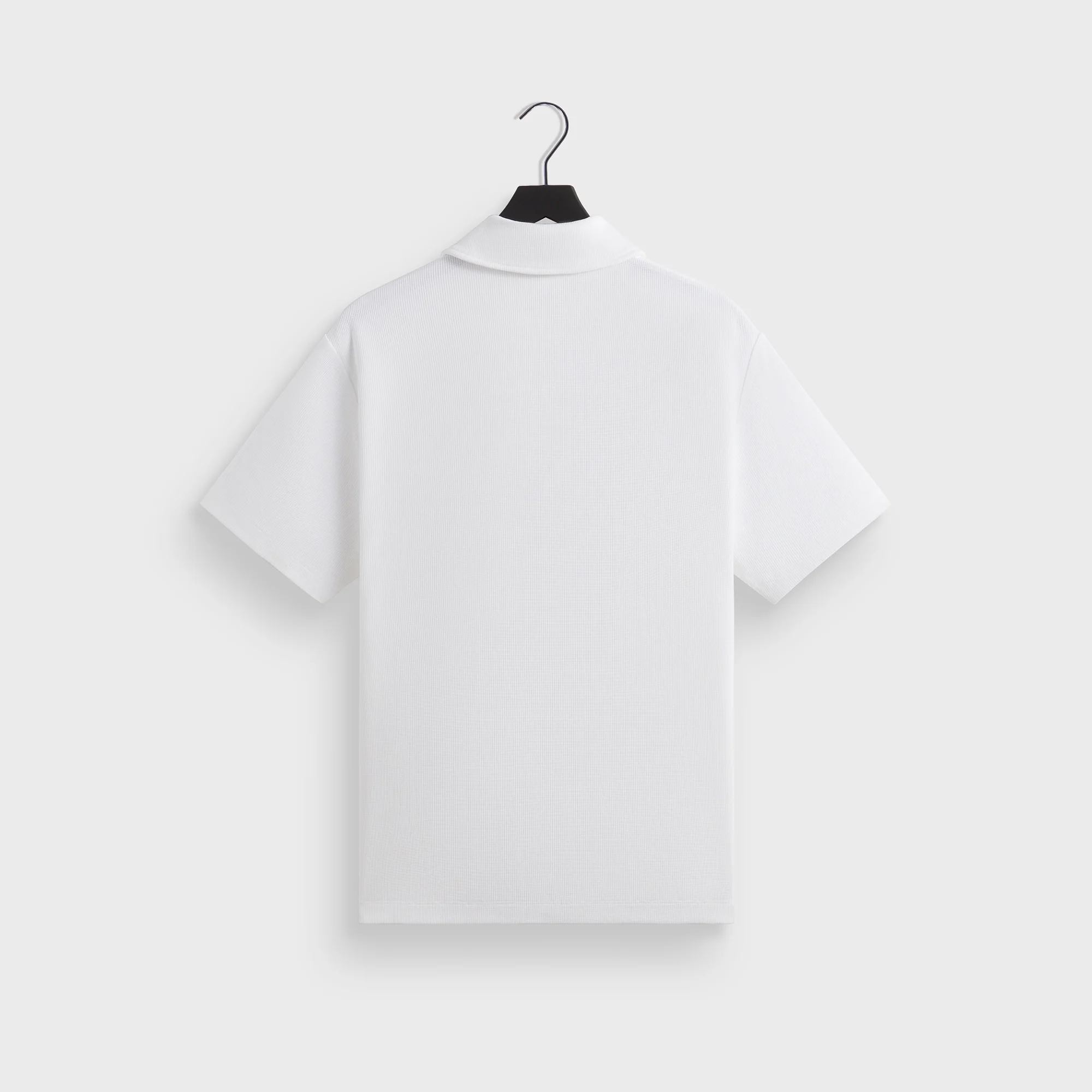 Kith Micro Waffle Drew Polo Shirt - White - Image 3
