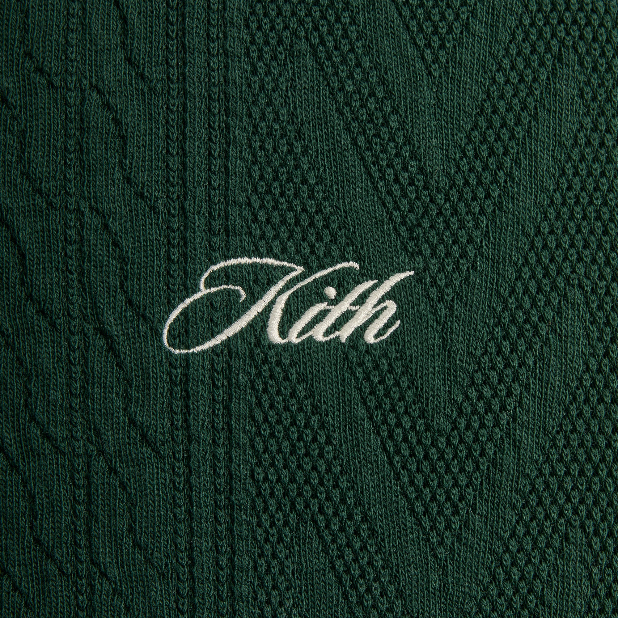 Kith Cable Fleece Quarter Zip - Stadium - Image 3