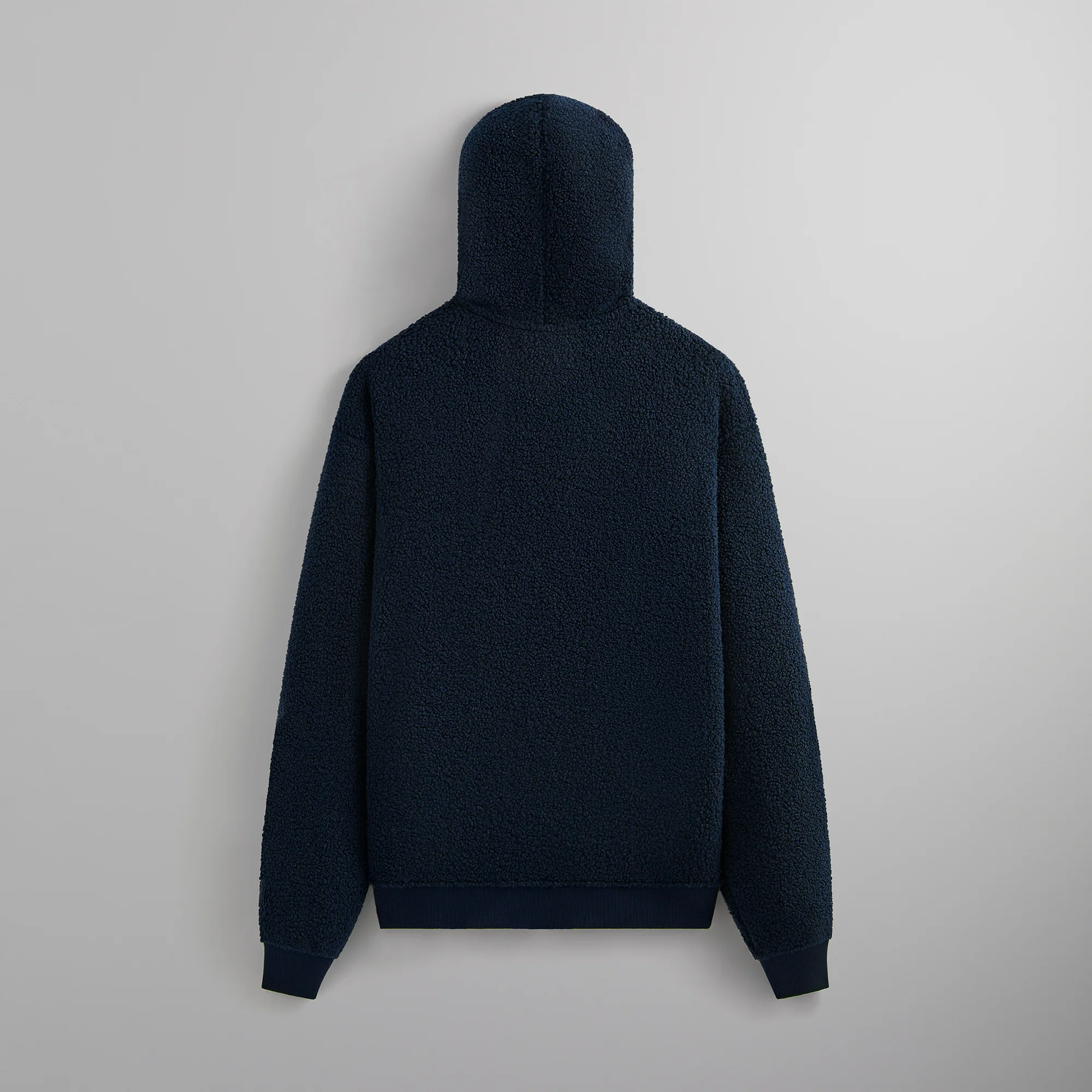 Kith Bonded Sherpa Coleman Quarter Zip Hoodie - Nocturnal - Image 2