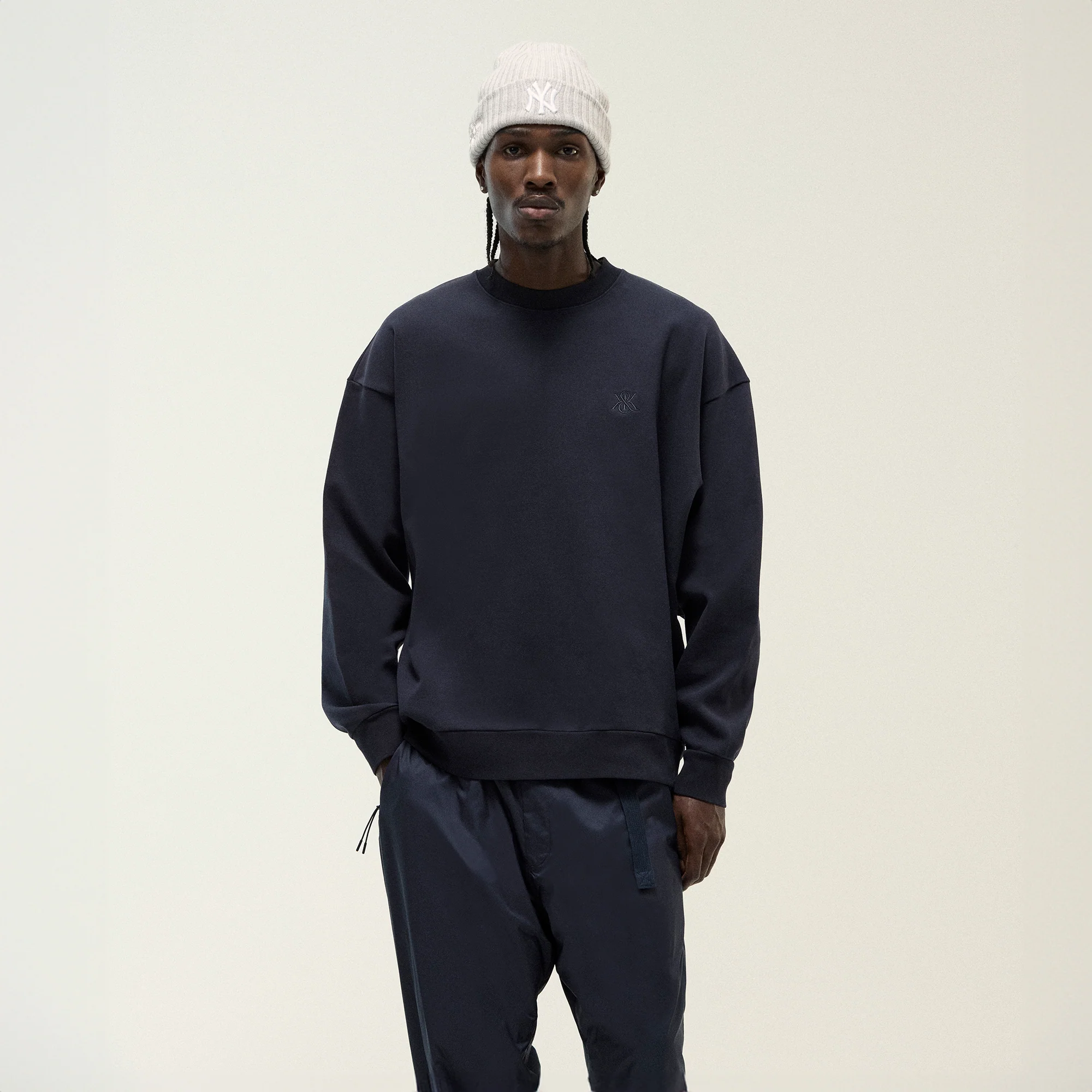 Kith Compact Knit Nelson Crewneck - Captain - Image 2