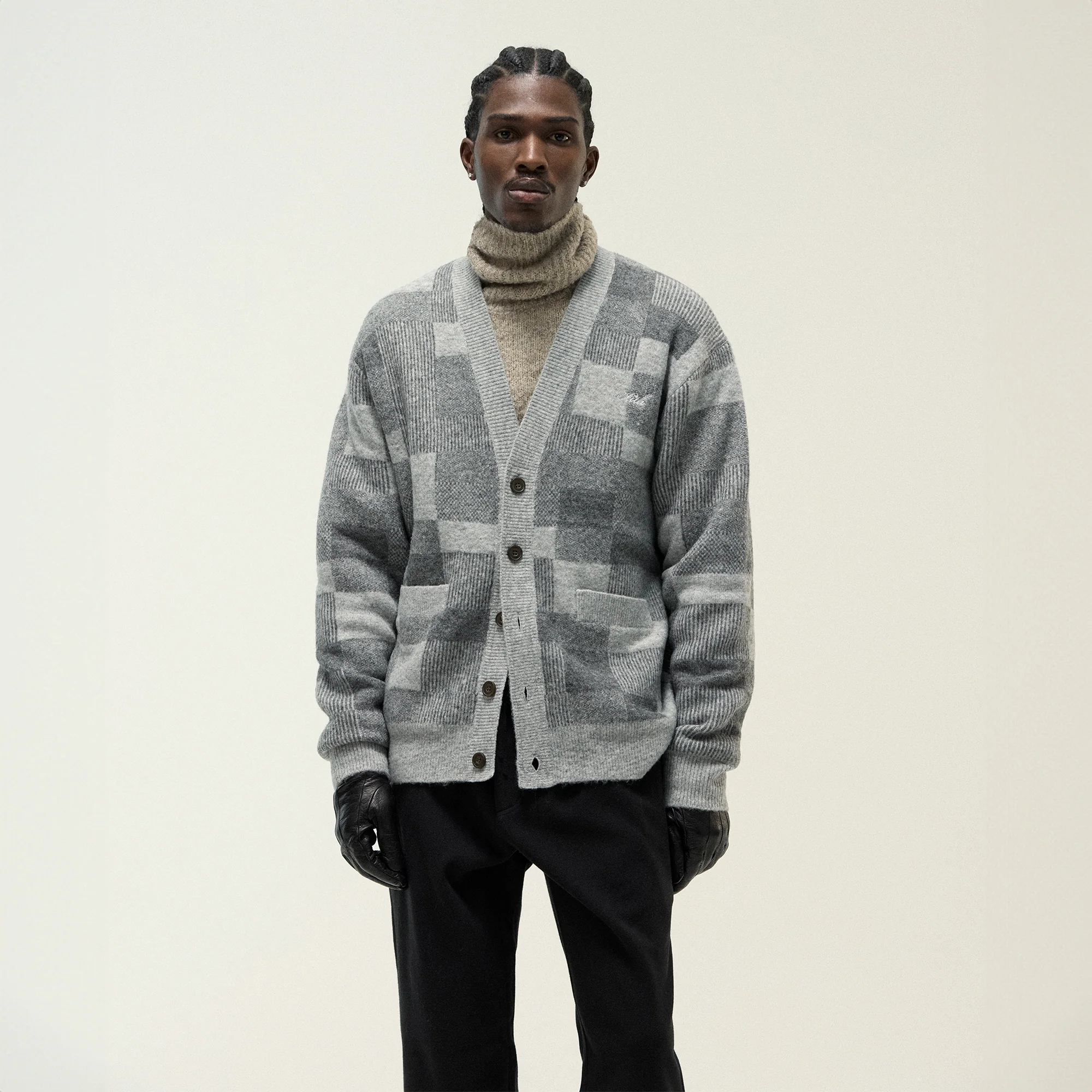 Kith Jean Check Cardigan - Tin - Image 2