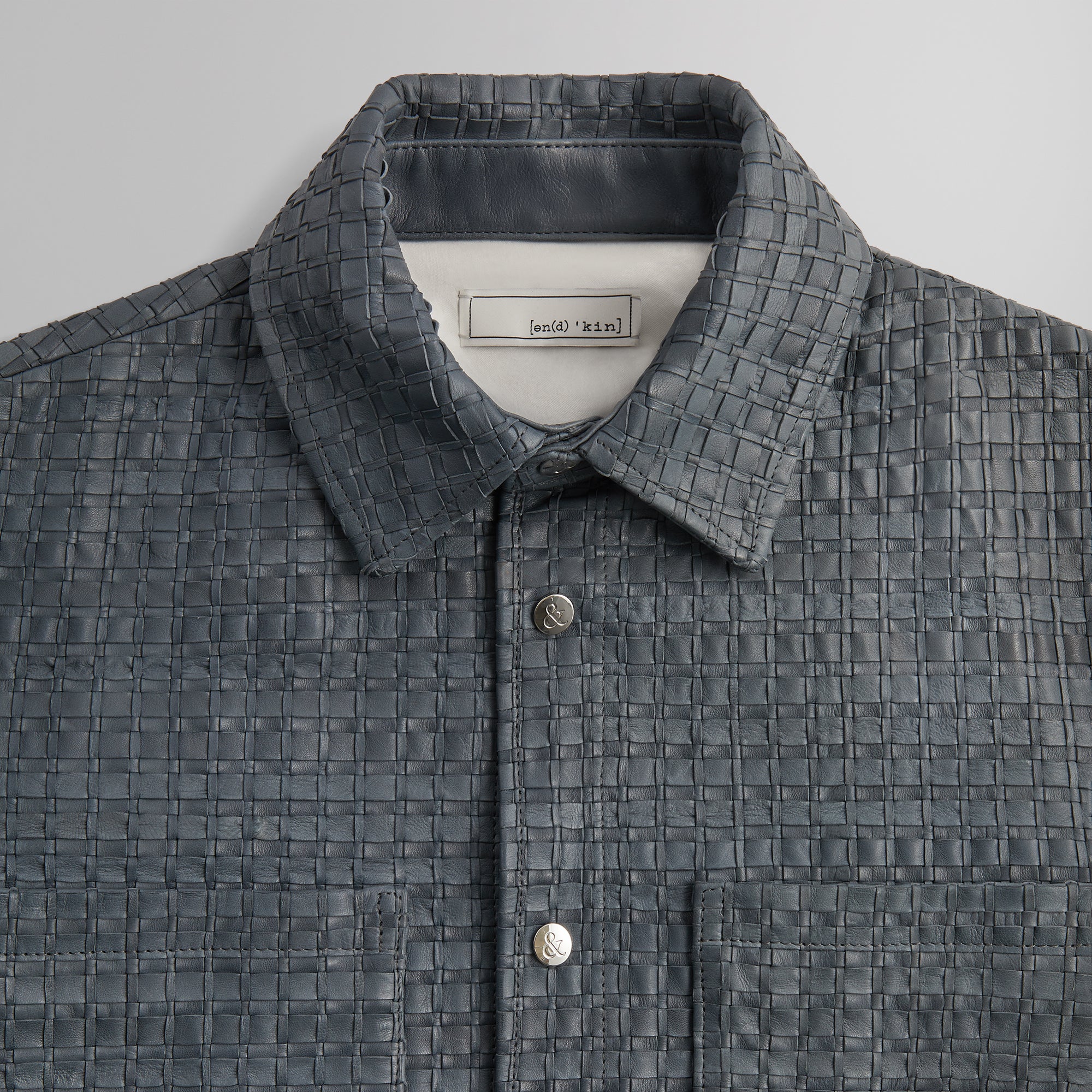 &Kin Woven Leather Apollo II Shirt - Machine - Image 4