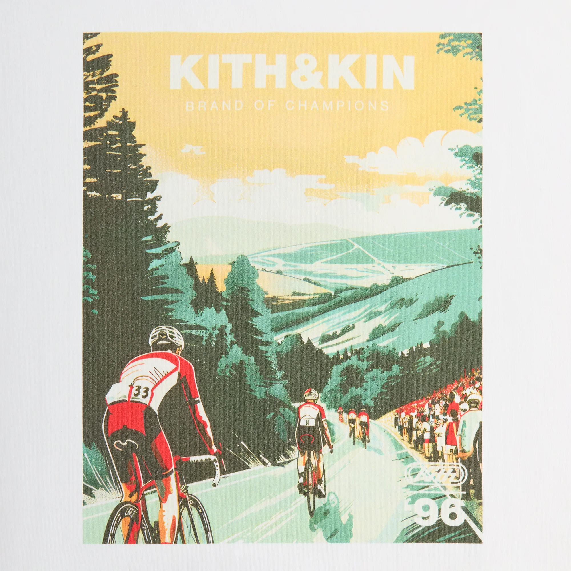 Kith Cycling Poster Tee - White - Image 6