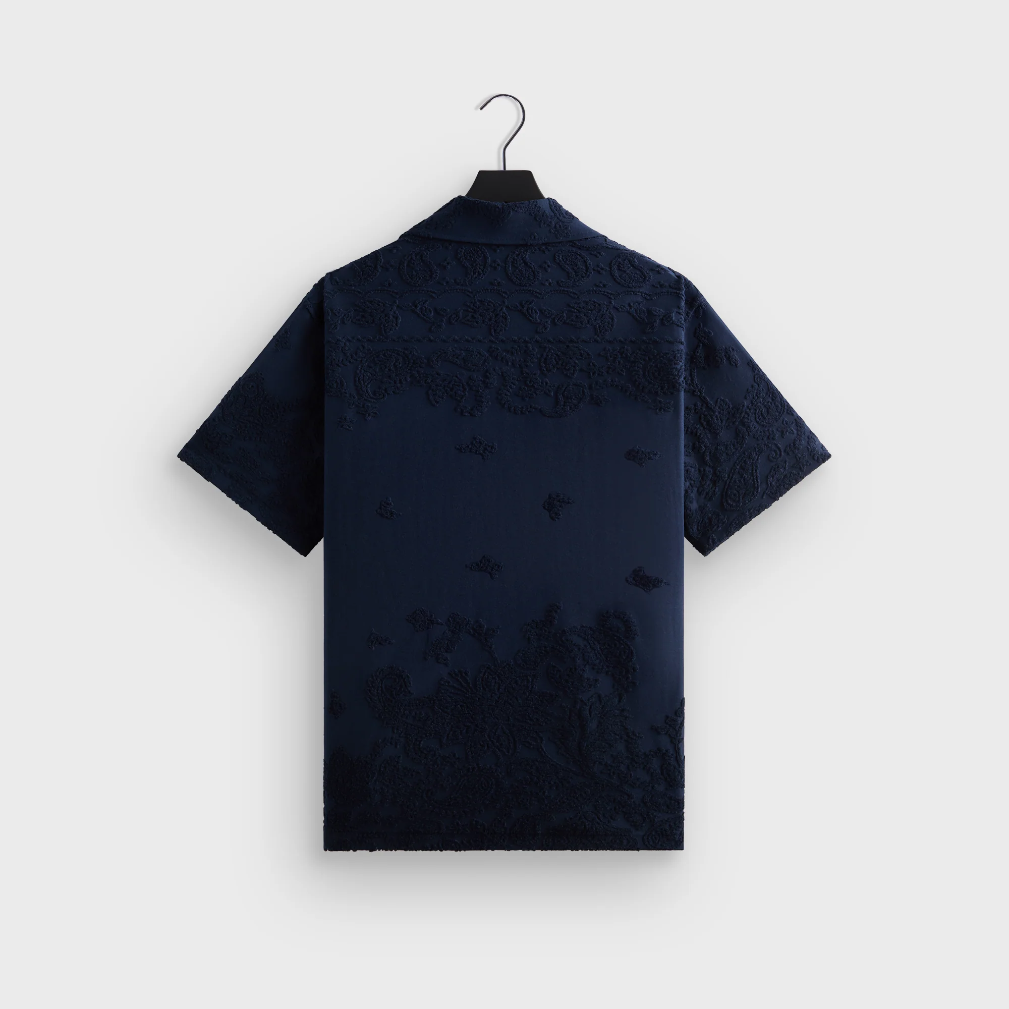 Kith Bandana Micro Terry Thompson Camp Collar Shirt - Nocturnal - Image 3