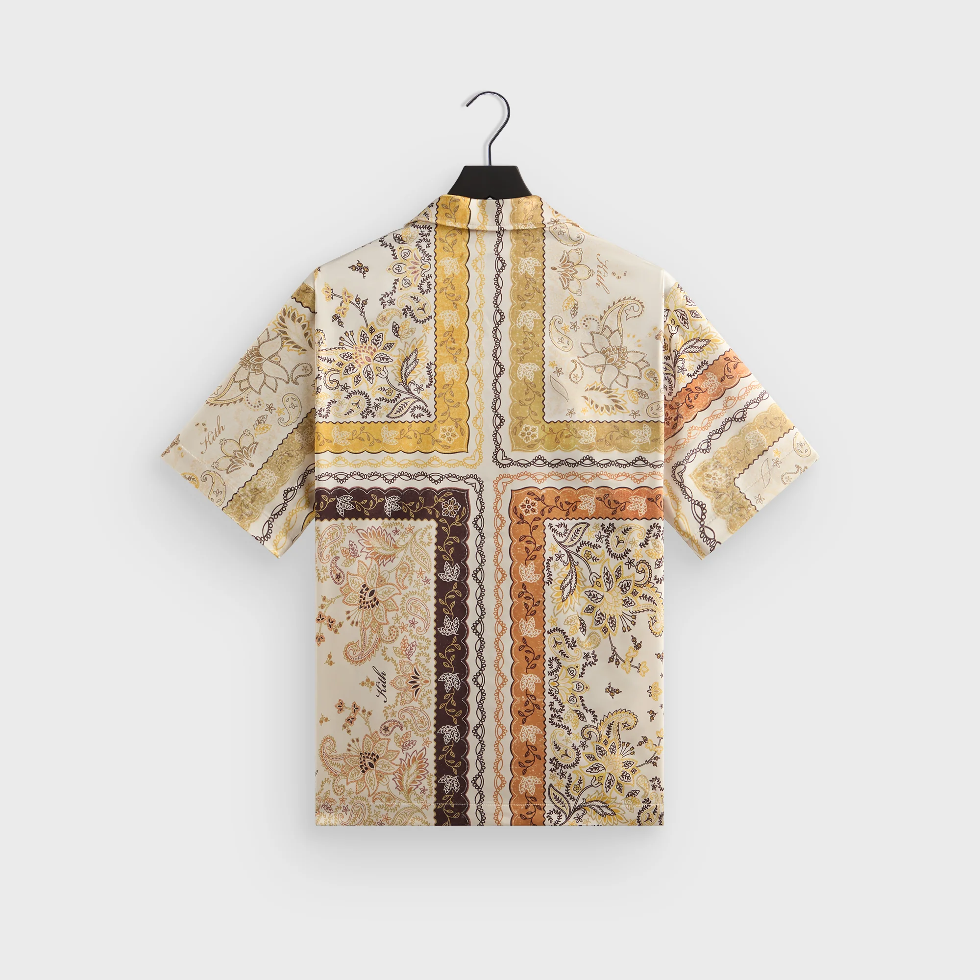 Kith Panelled Bandana Thompson Camp Collar Shirt - Sandrift - Image 3