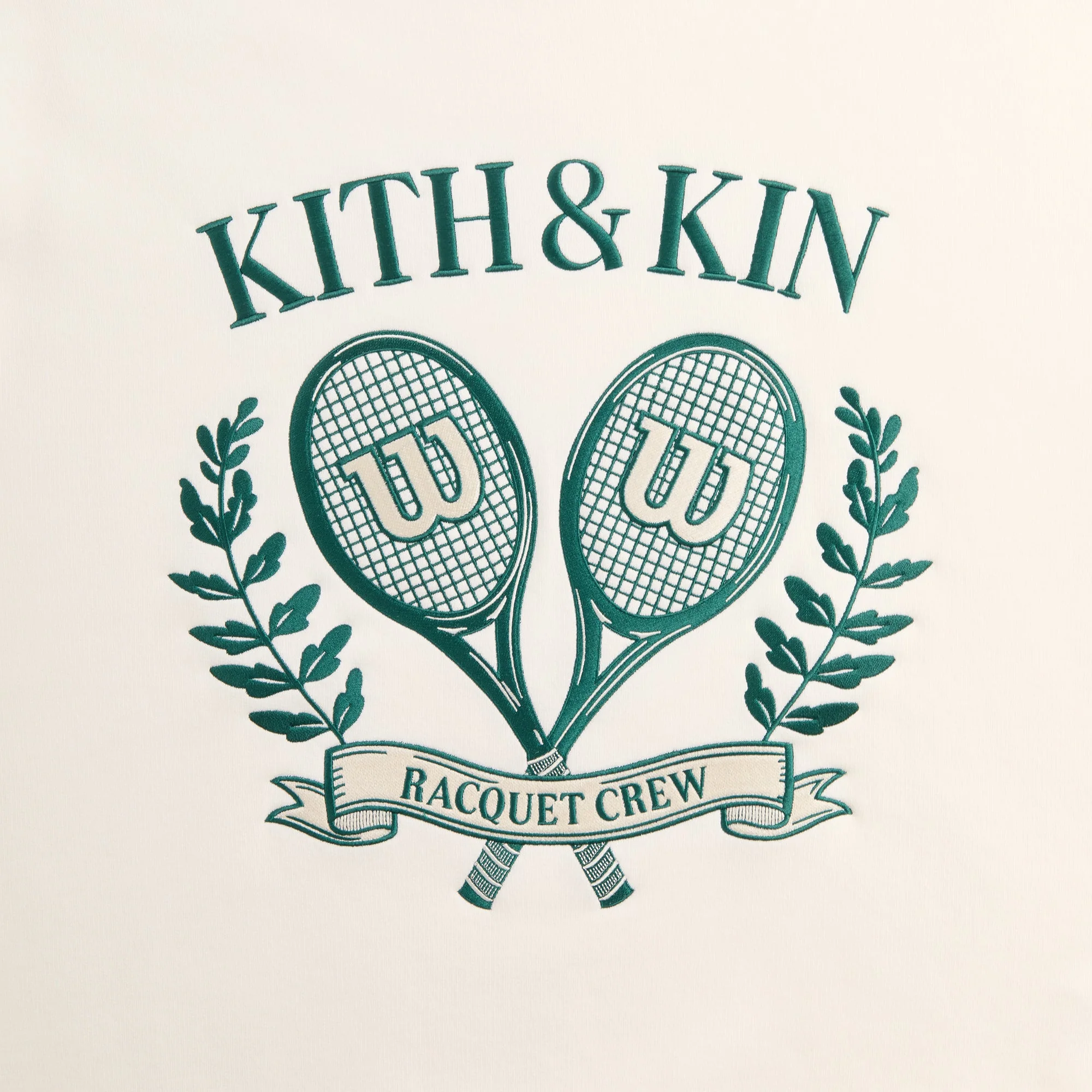 Kith for Wilson Racquet Crew Nelson Crewneck - Sandrift - Image 4