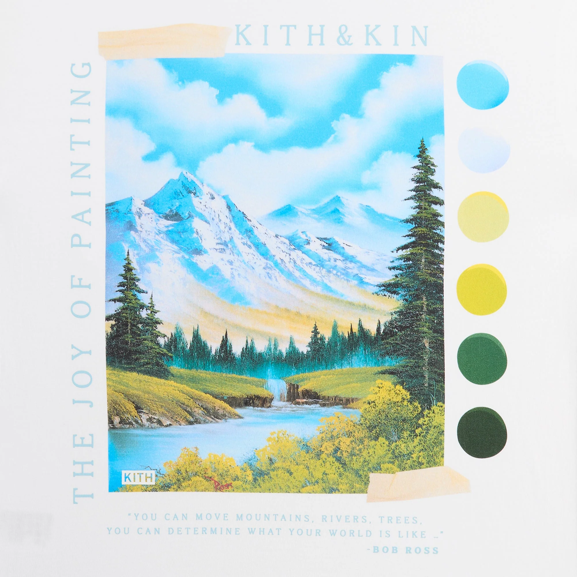 Kith for Bob Ross Palette Pocket Tee - White - Image 4