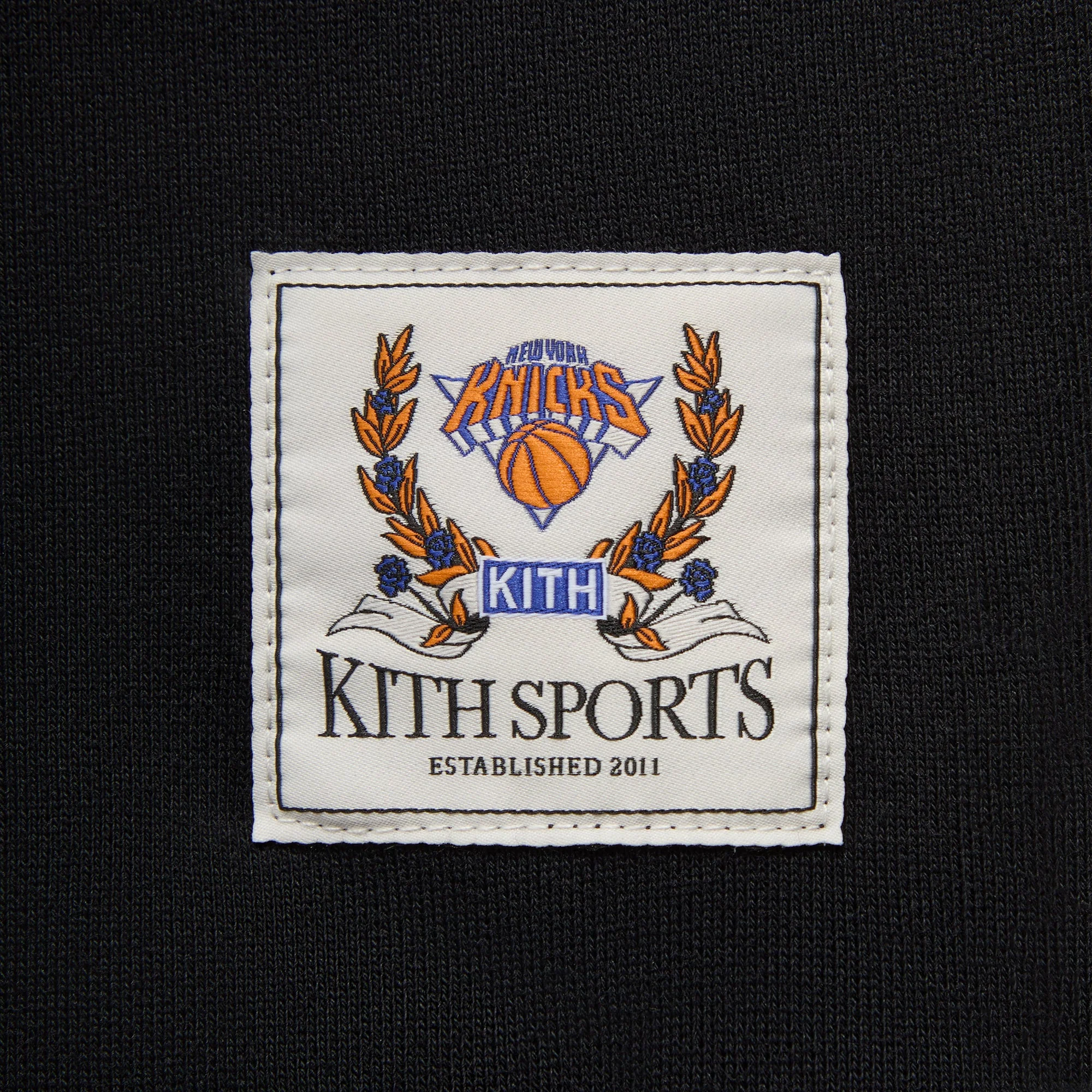 Kith for the New York Knicks Madison Square Garden Vintage Nelson Quarter Zip - Black - Image 7