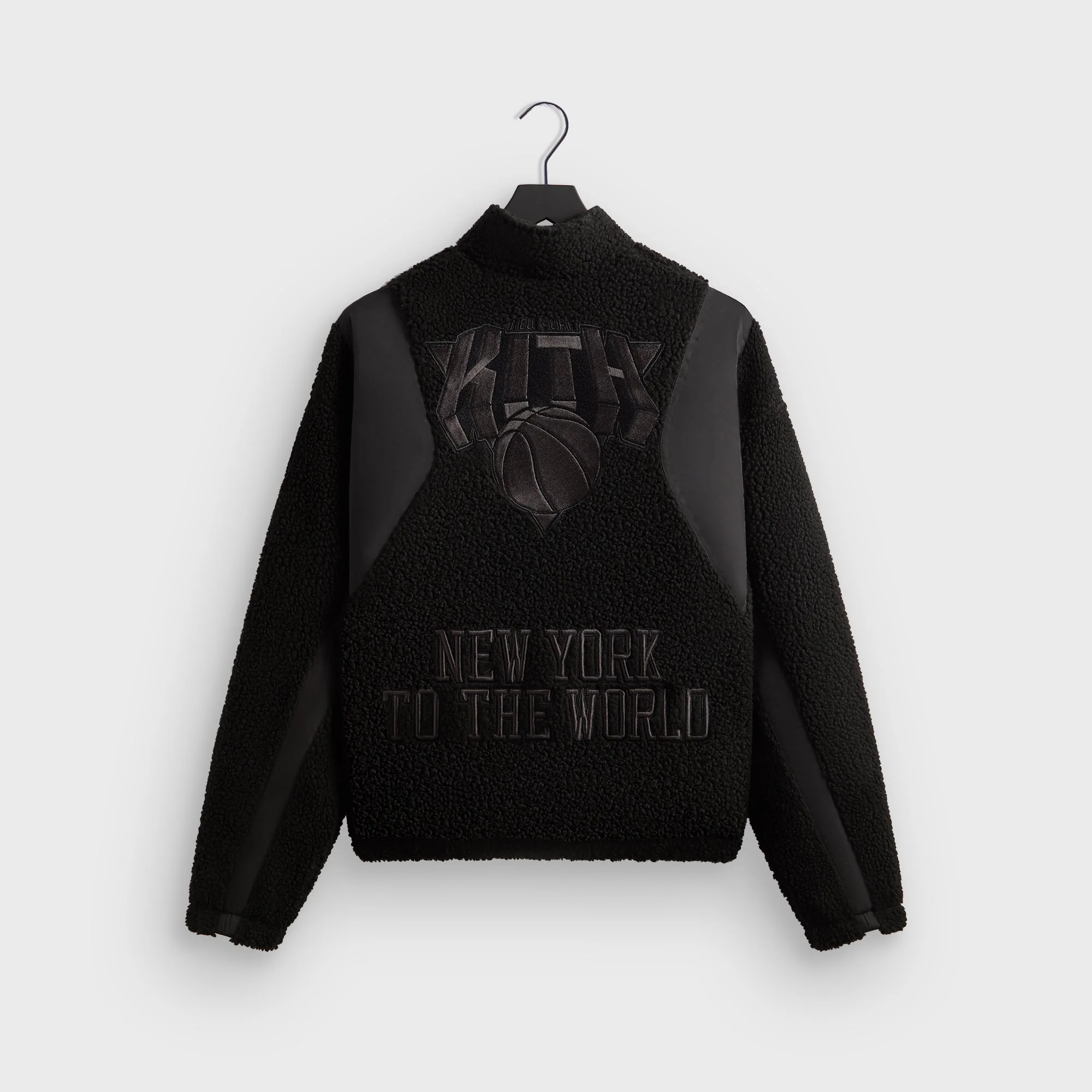 Kith for the New York Knicks New York Vintage Nelson Quarter Zip - Black - Image 4