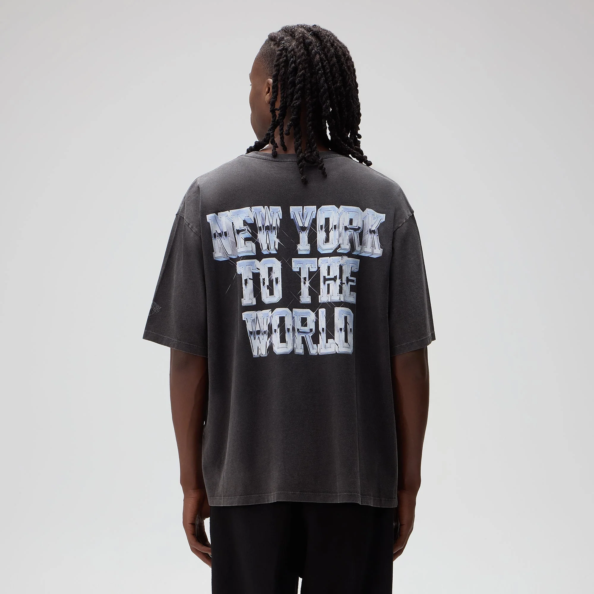 Kith for the New York Knicks Chrome Vintage Jones Tee - Black - Image 3
