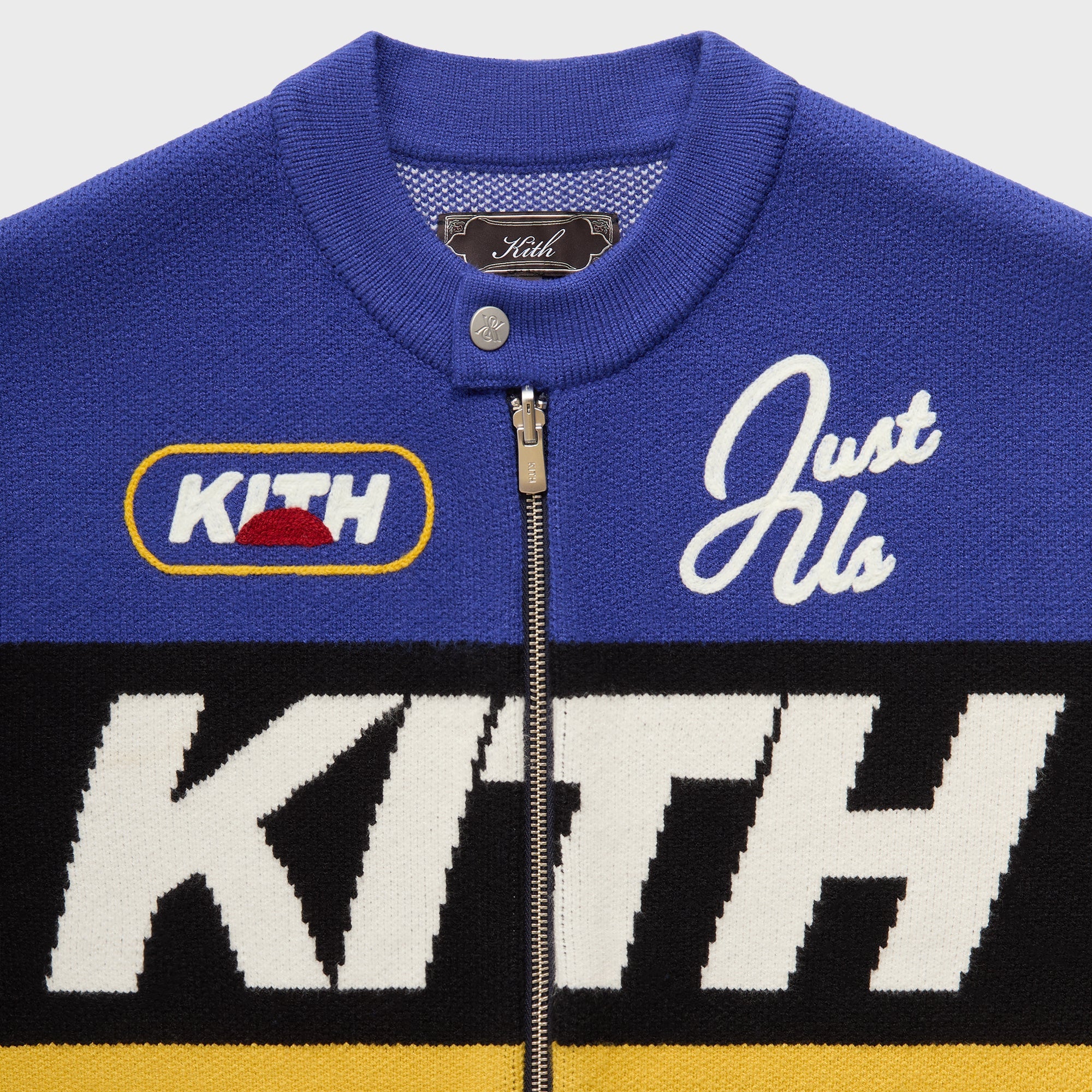 Kith Knit Moto Full Zip Jacket - Current - Image 5