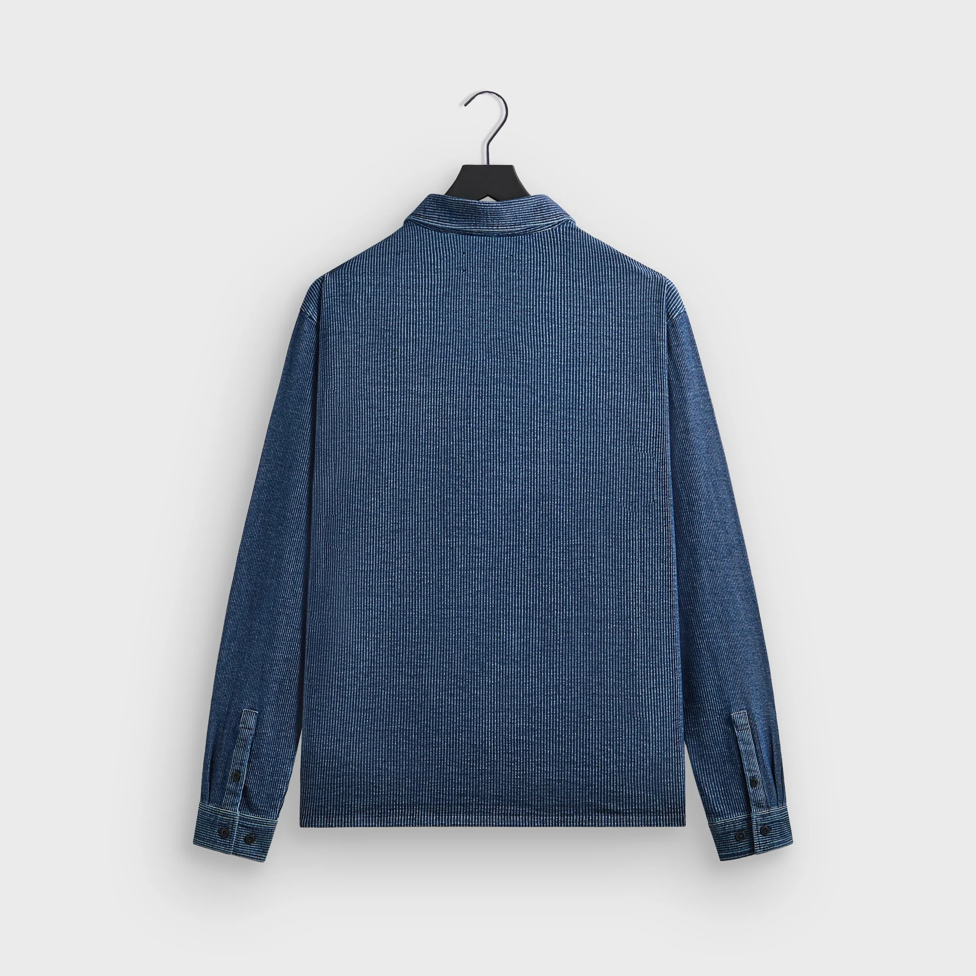 Kith Railroad Stripe Indigo Boxy Collar Overshirt - Dark Indigo - Image 3