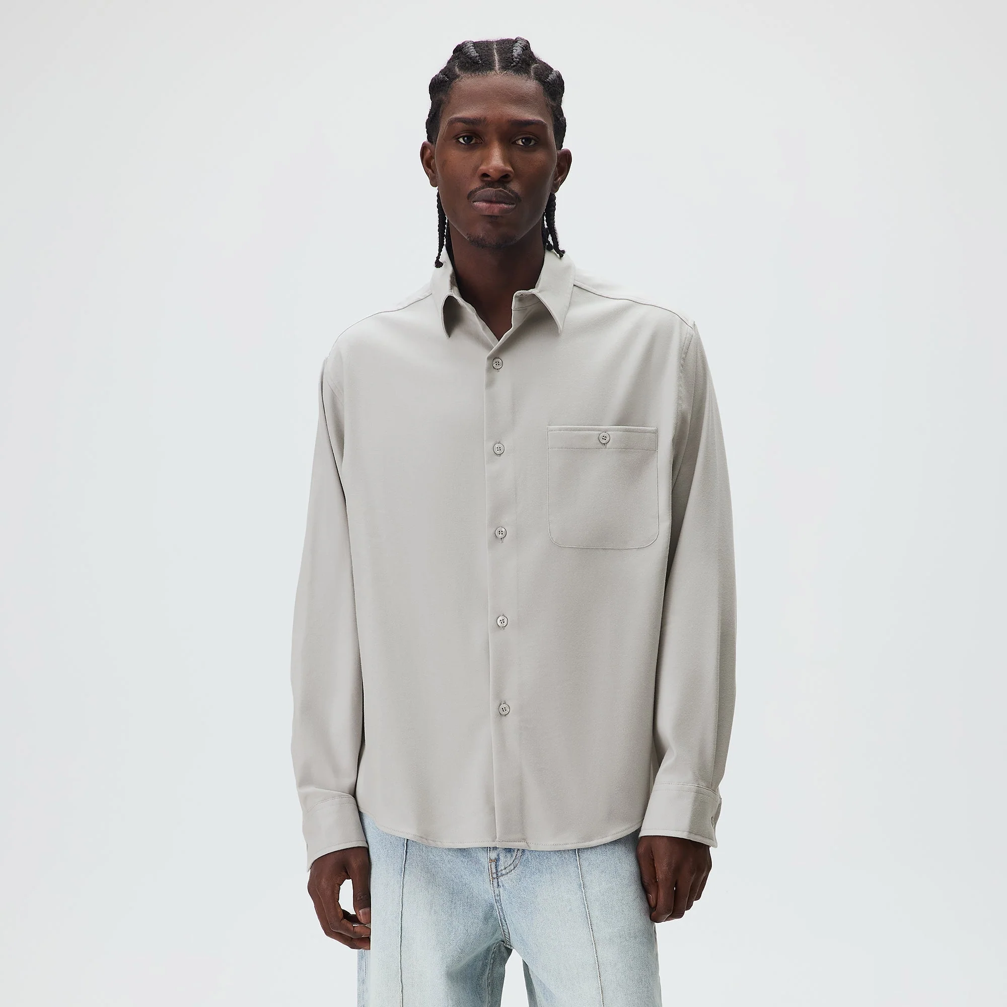 Kith Flannel Tomas Buttondown Shirt - Atom - Image 2