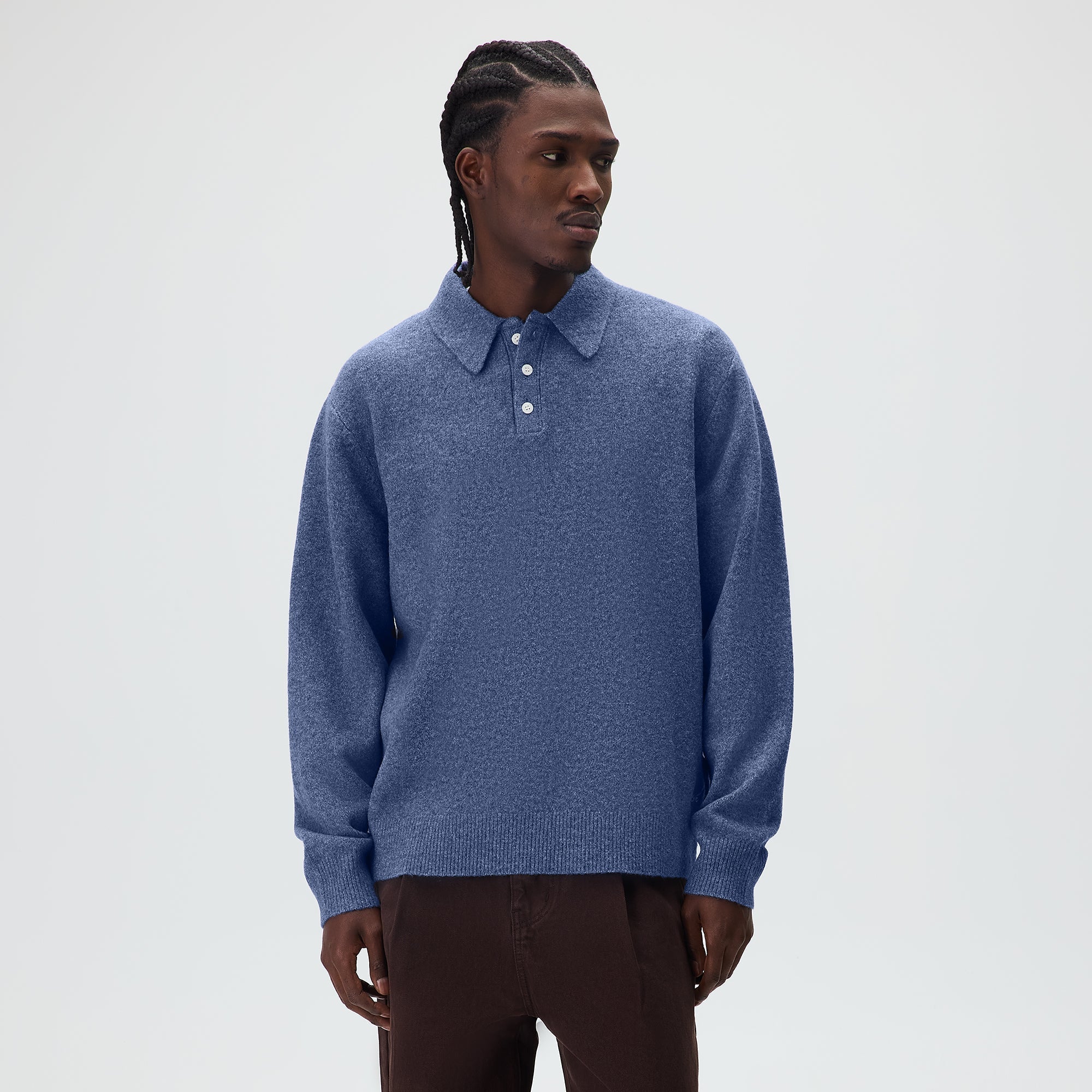 Kith Marled Harmon Rugby Pullover - Farrow - Image 2