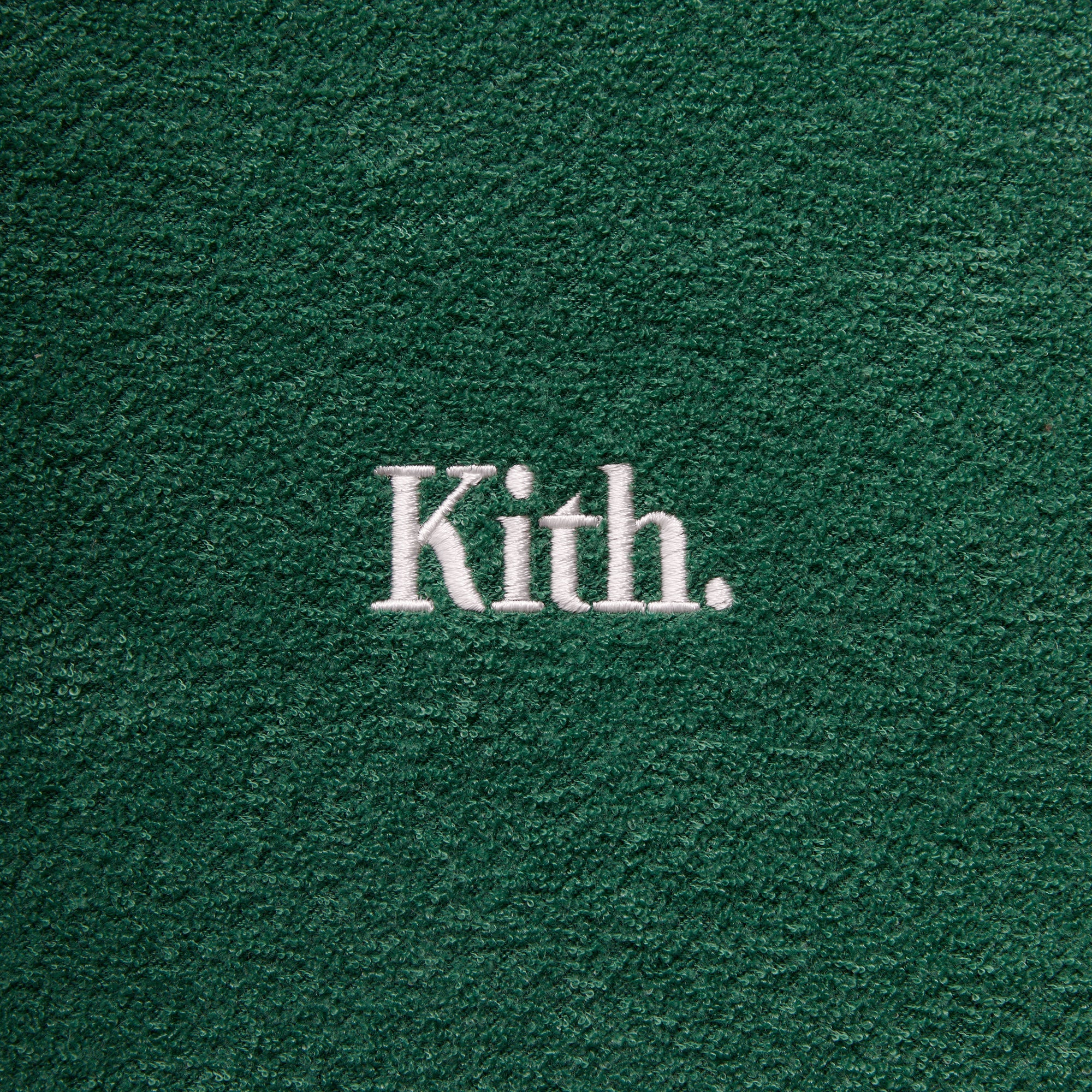 Kith Towel Boucle Long Sleeve Drew Polo - Newt - Image 4