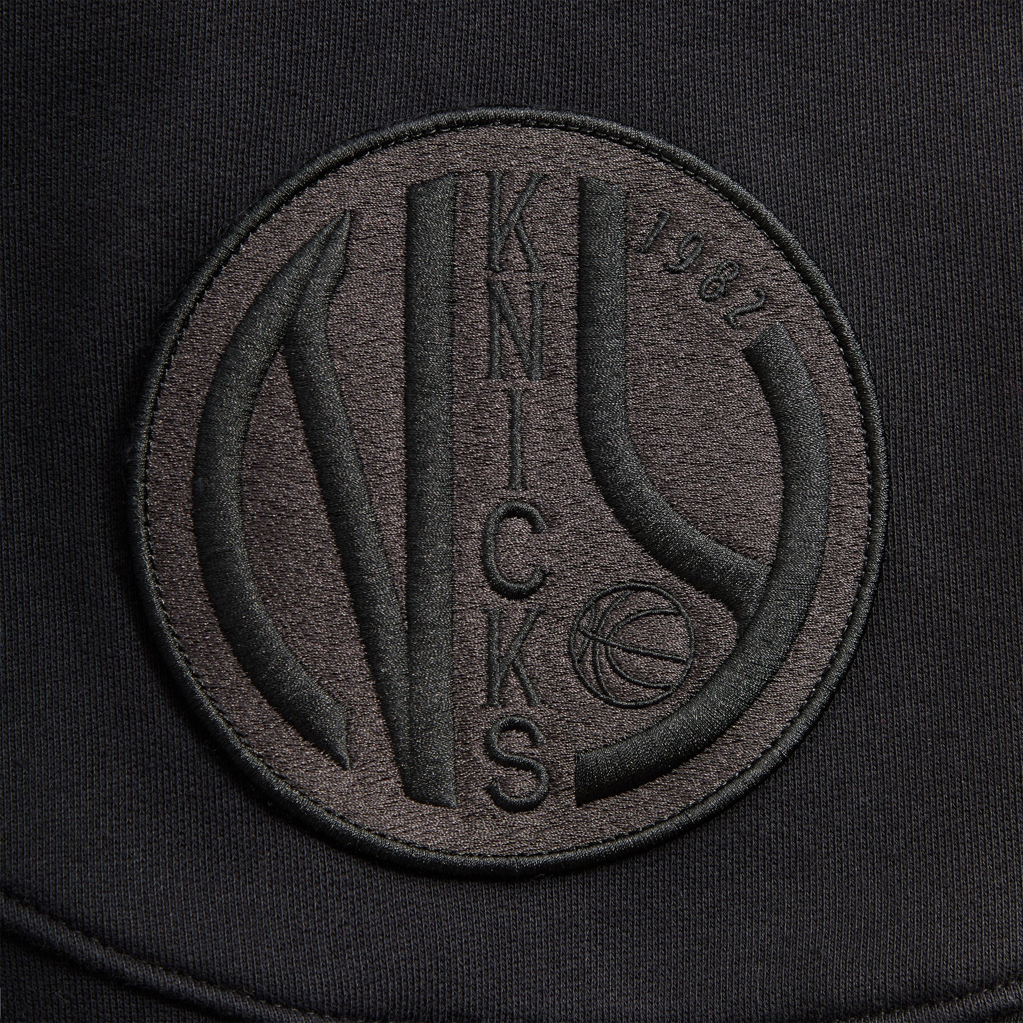 Kith for the New York Knicks Tonal Vintage Crewneck - Black - Image 6
