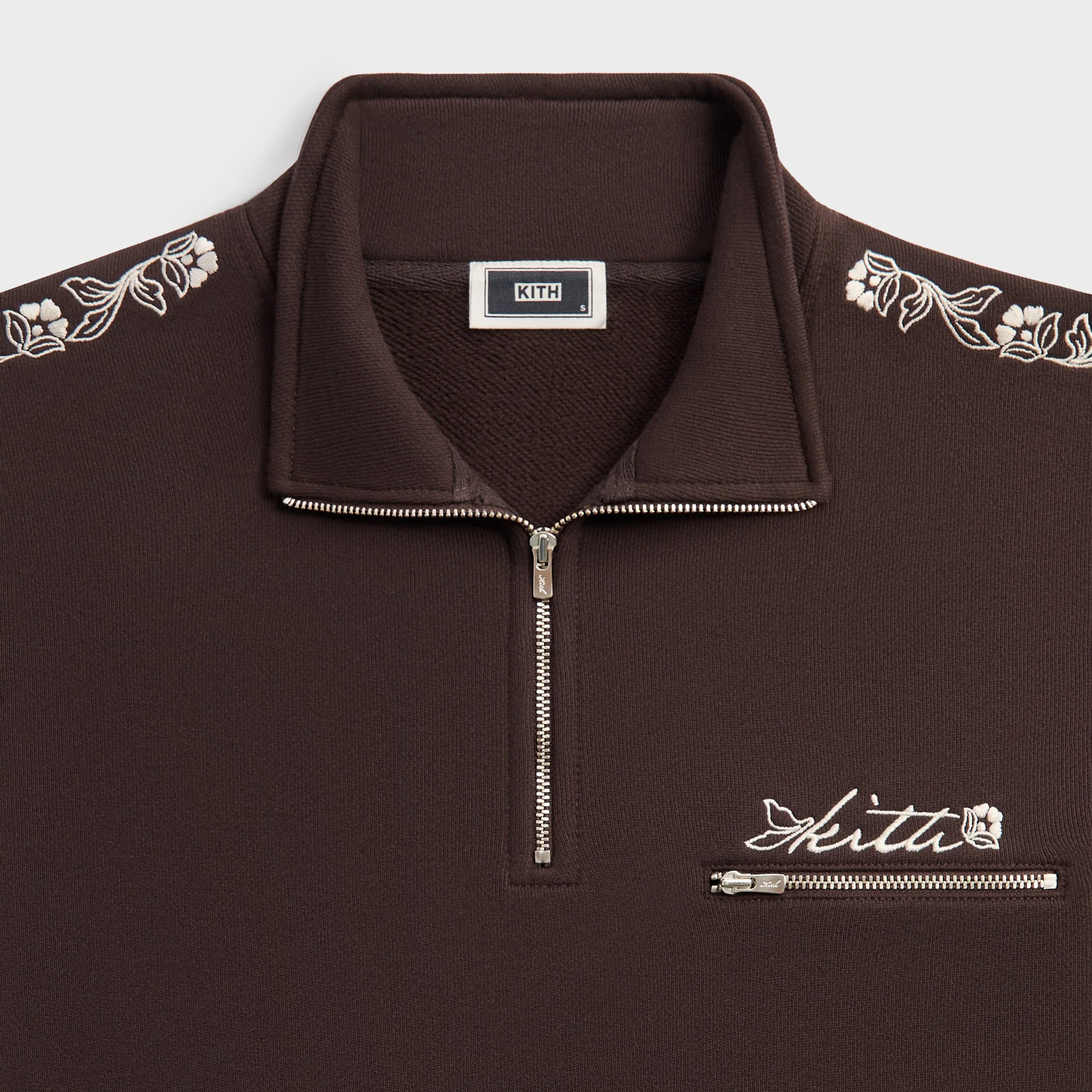 Kith Floral Queensbridge Quarter Zip - Incognito - Image 5