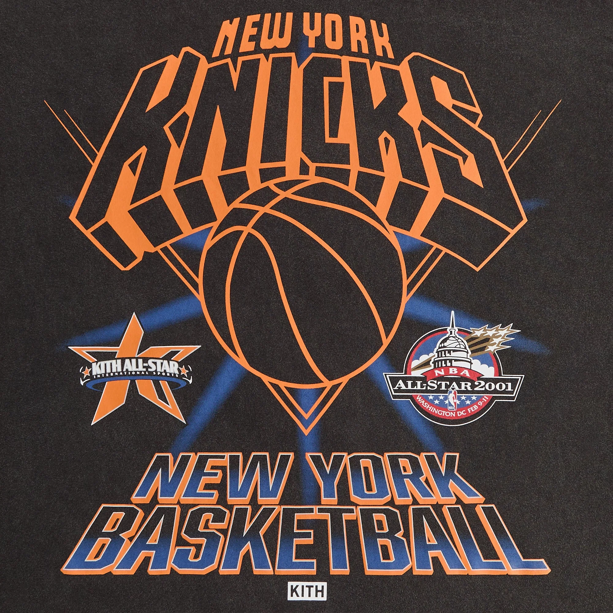 Kith for NBA All-Star New York Knicks Vintage Tee - Black - Image 2