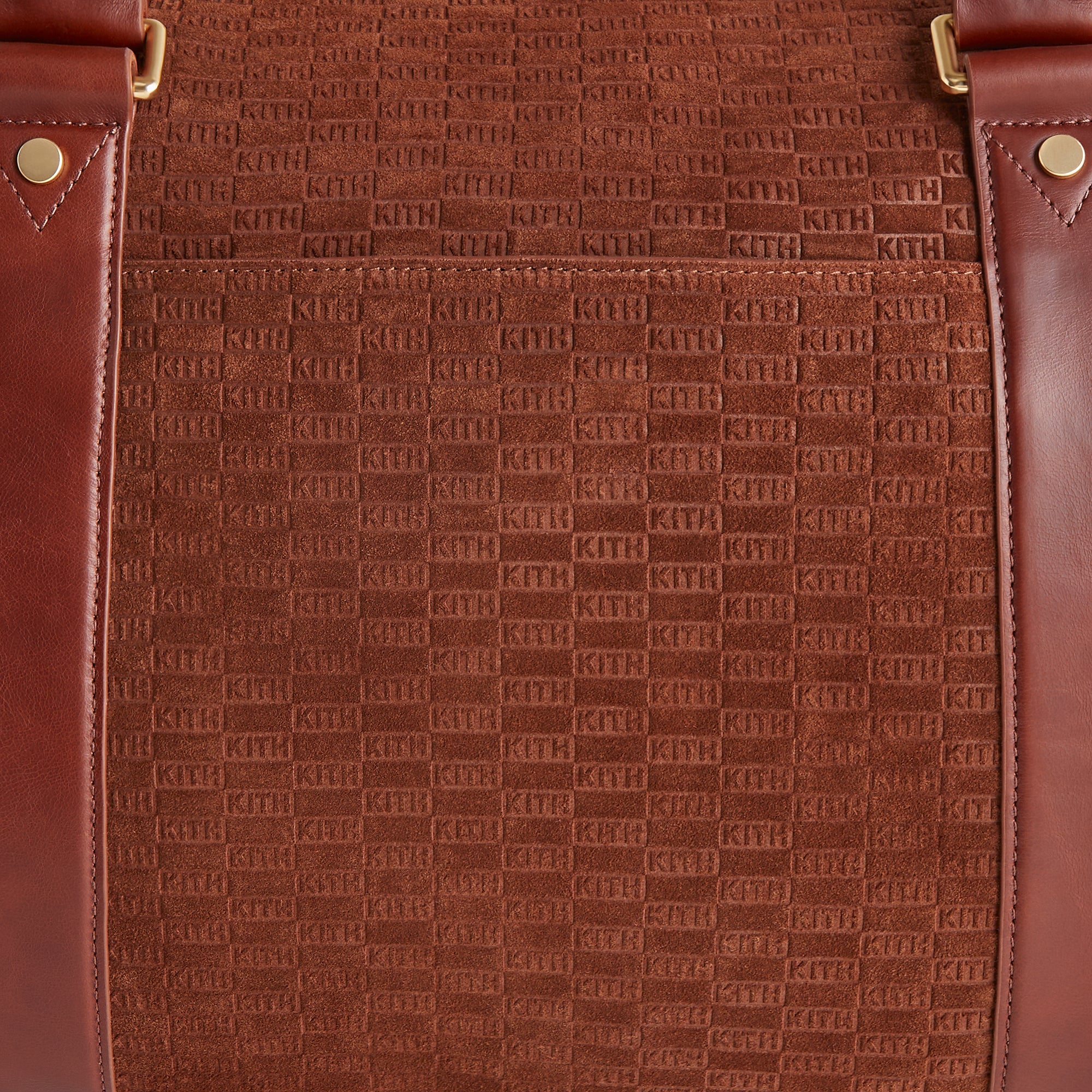 Kith Monogram Suede Duffle Bag - Walnut - Image 6