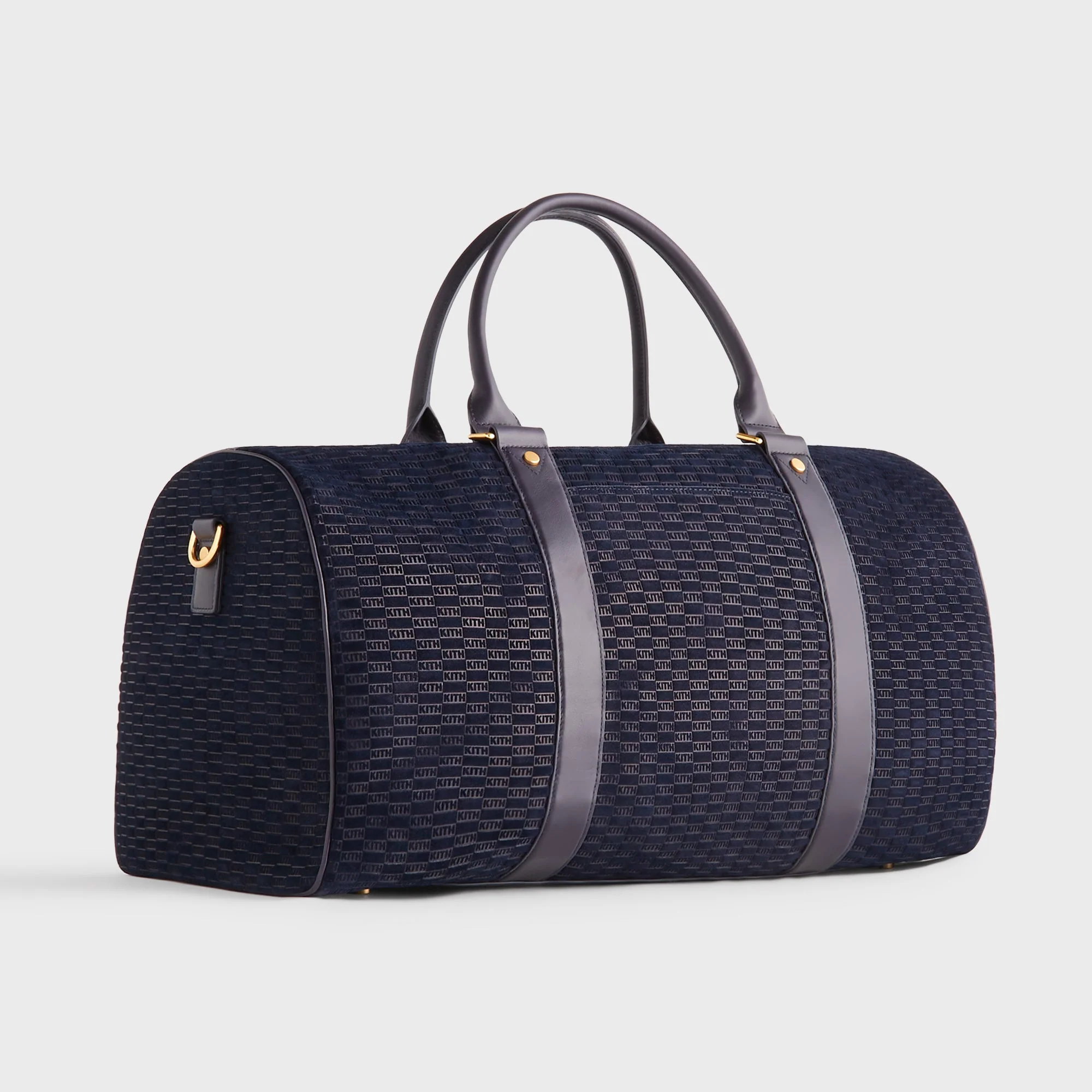Kith Monogram Suede Traveler K55 Bag - Ink - Image 3