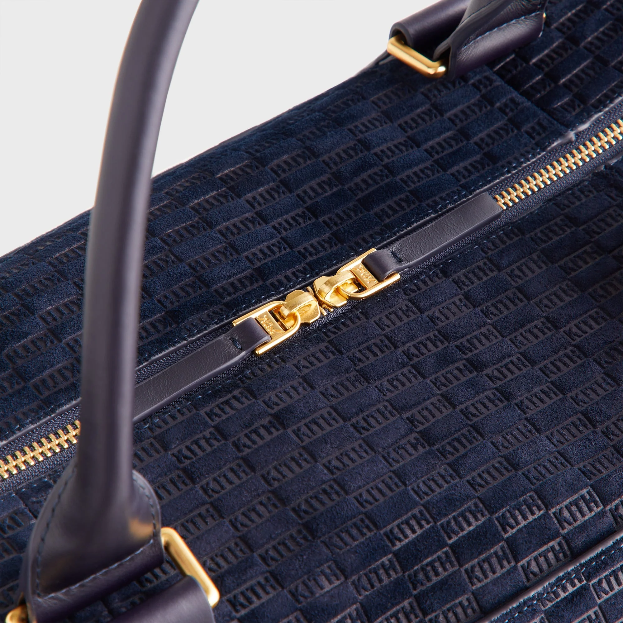 Kith Monogram Suede Traveler K55 Bag - Ink - Image 4