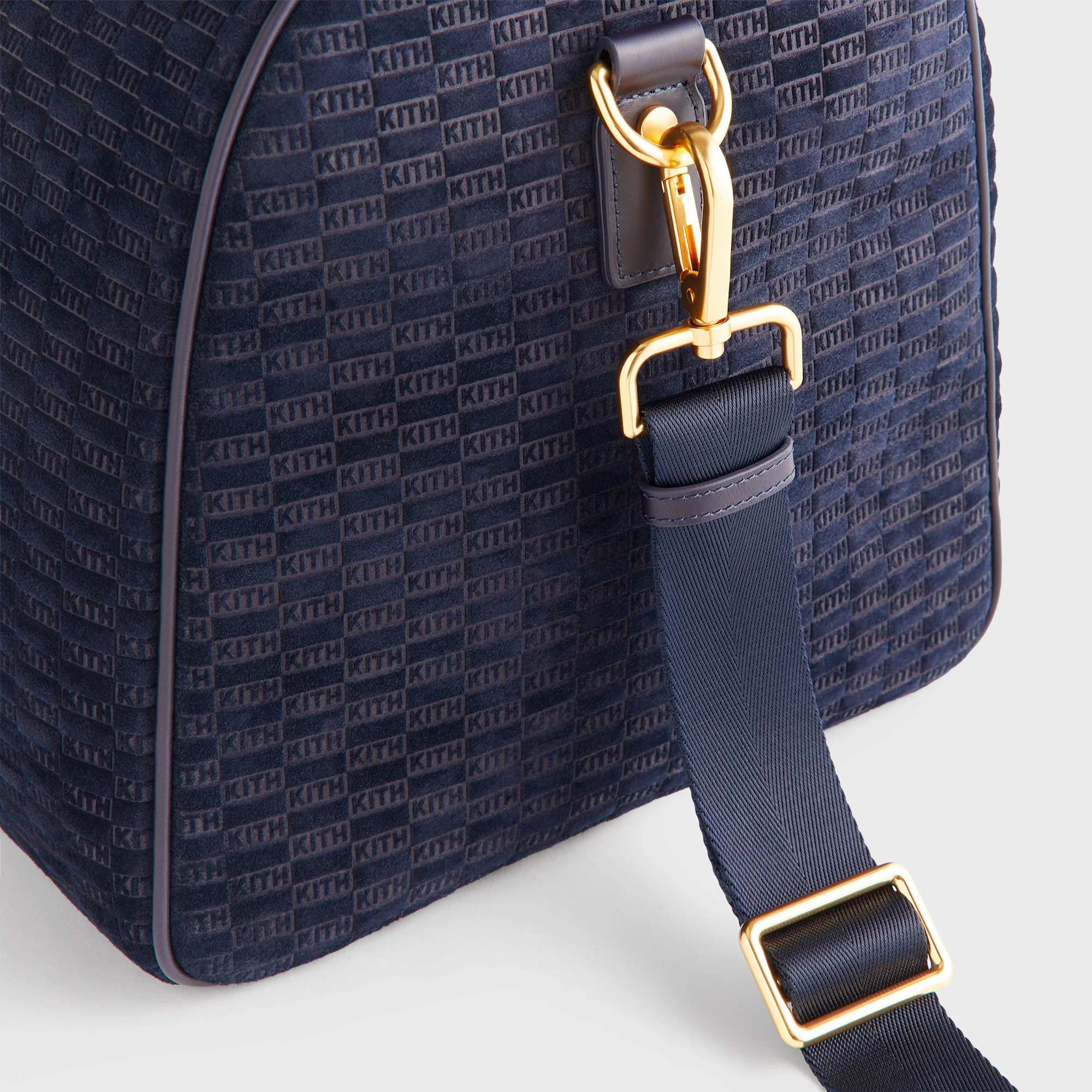 Kith Monogram Suede Traveler K55 Bag - Ink - Image 6