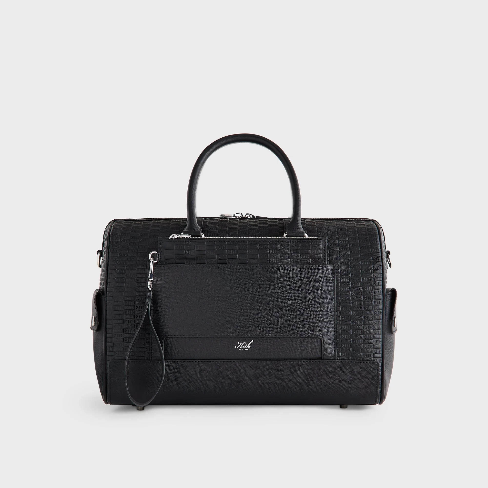 Kith Monogram Leather Explorer Traveler K40 Duffle Bag - Black - Image 2