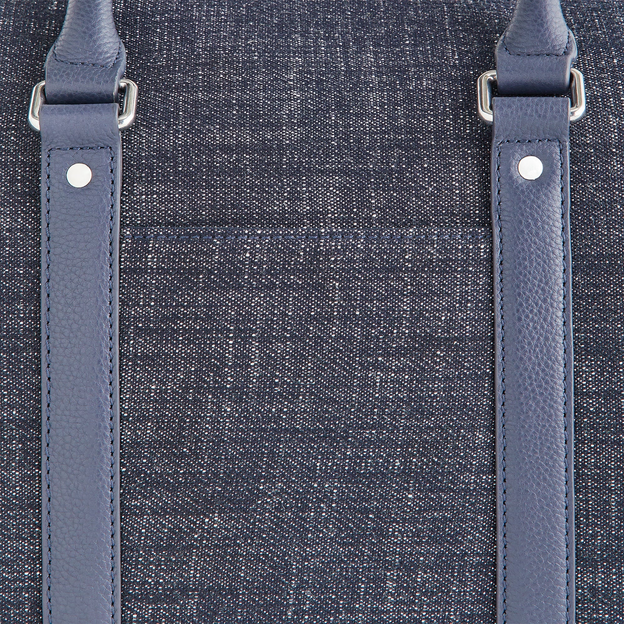 &Kin Wool Denim Traveler K40 Duffle Bag - Blue Navy - Image 5