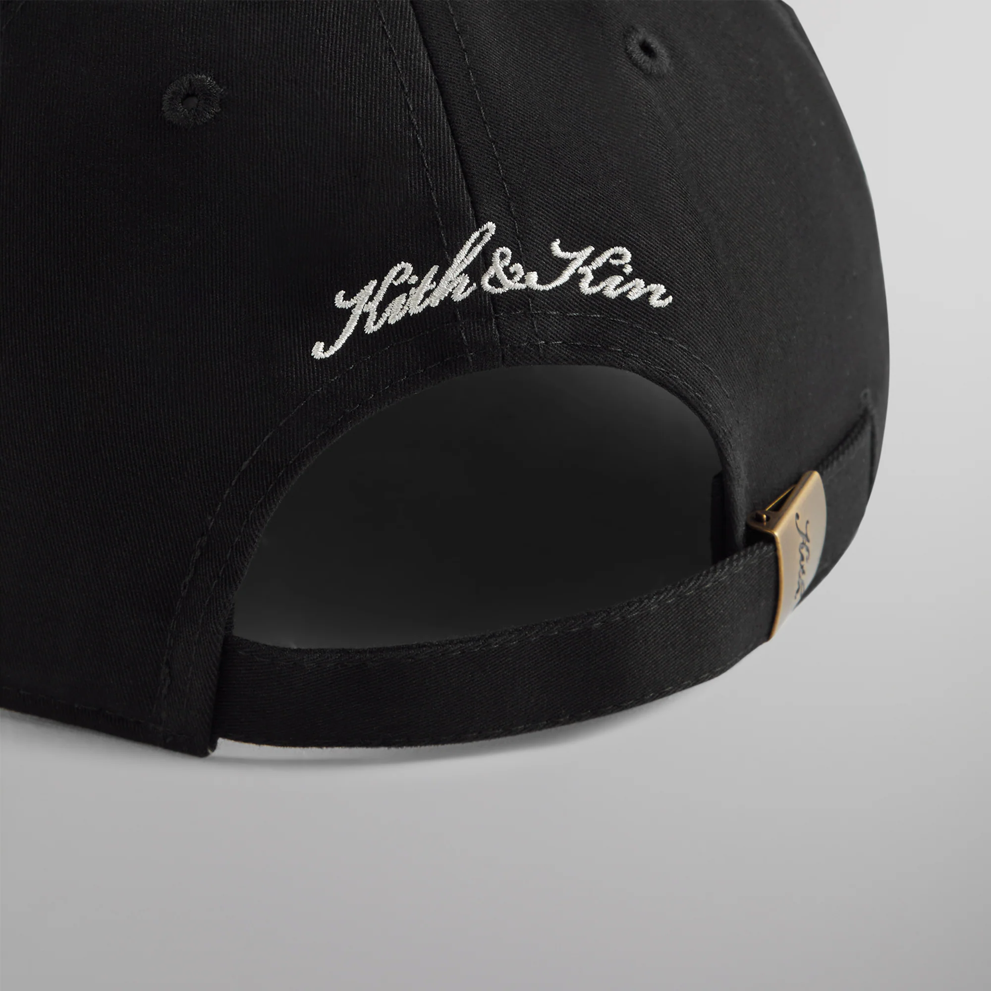 Kith for Bergdorf Goodman Brushed Cotton Cap - Black - Image 3