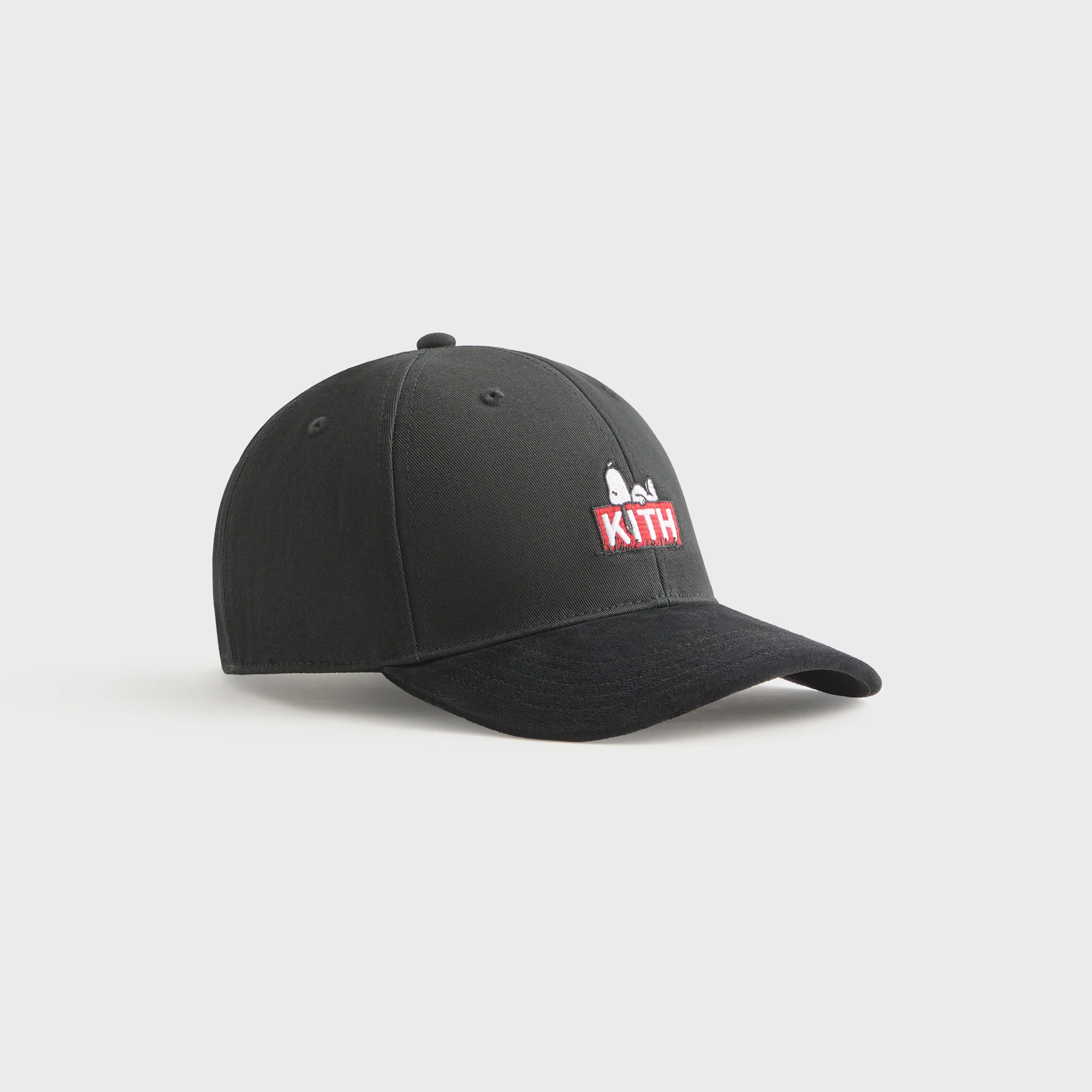 Kith for Peanuts 75 Twill Aaron Classic Cap With Suede Brim - Black - Image 5