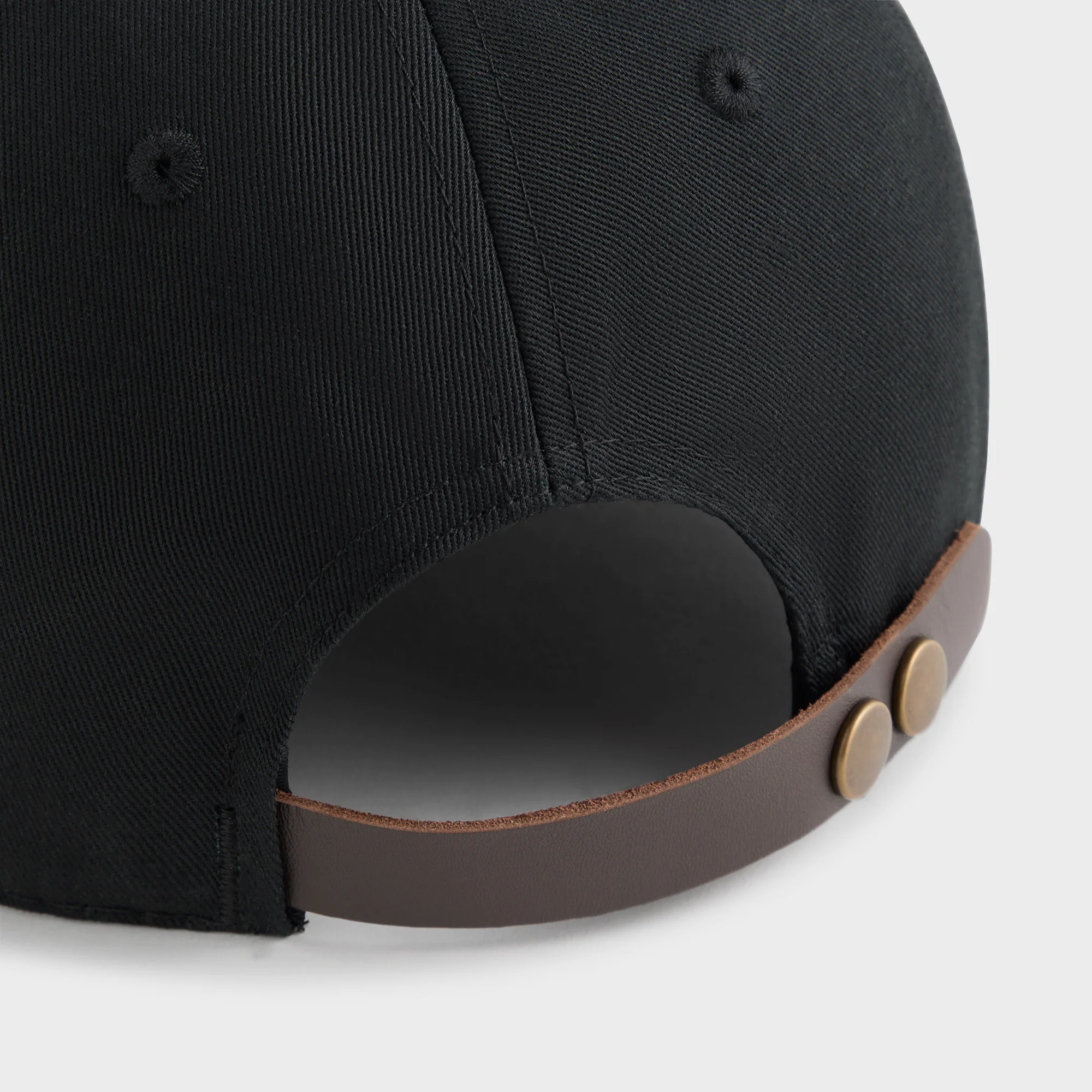 Kith Greenwich Two-Button Twill Classic Cap - Black - Image 7
